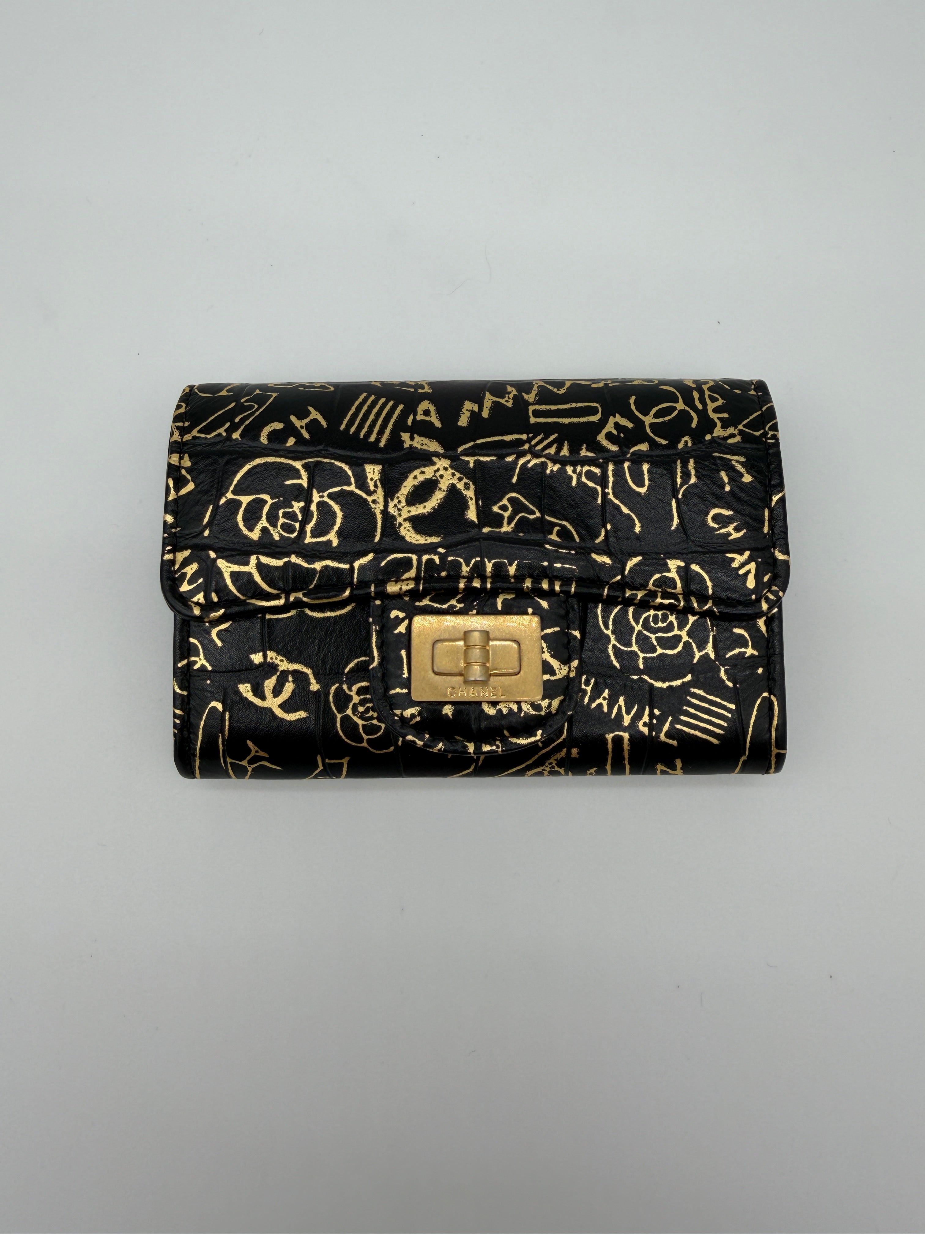 Chanel Reissue Croc Graffiti Flap Card Holder – Ellan Luxury