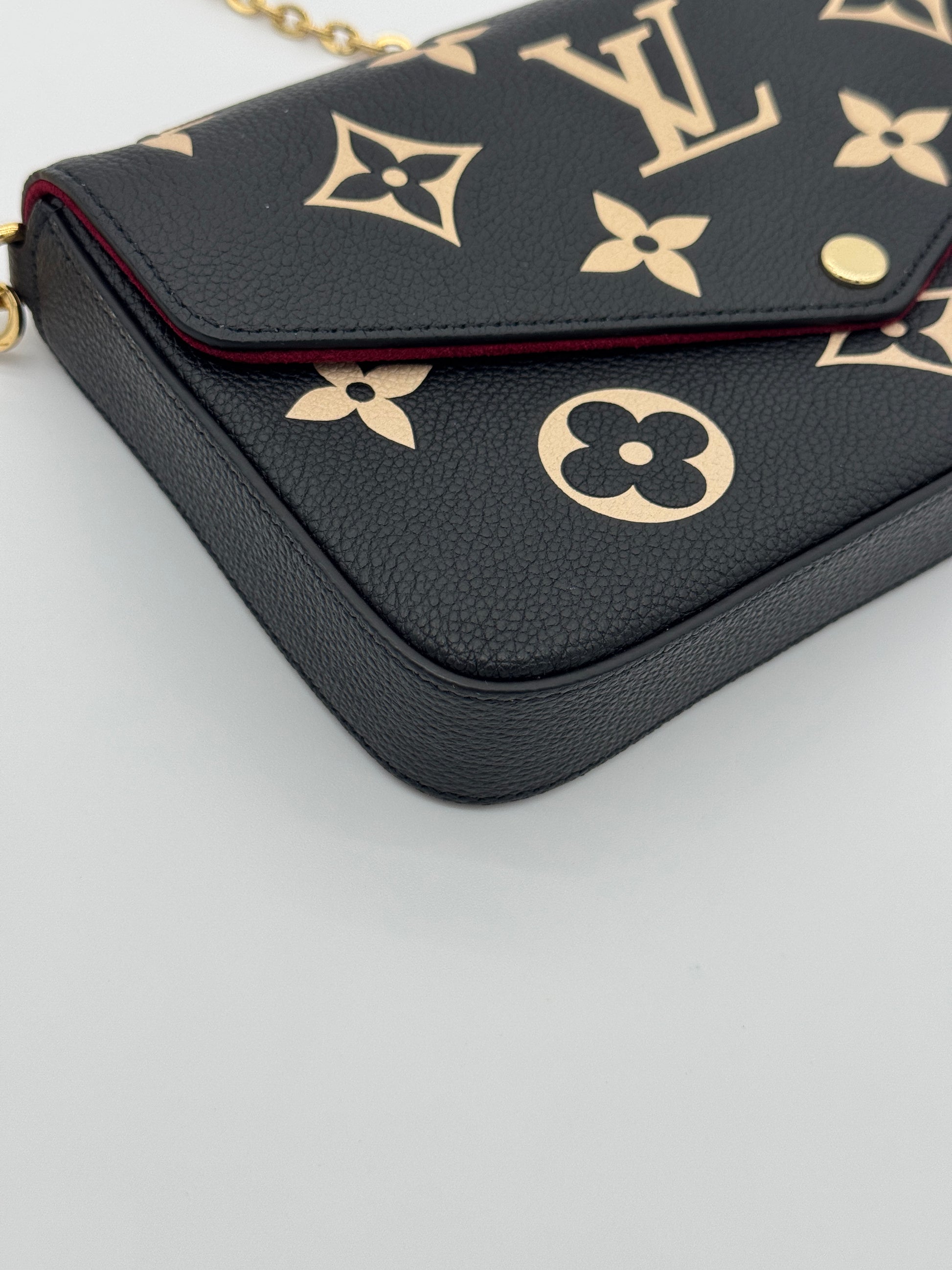 Louis Vuitton Felicie Pochette Bicolor Empreinte