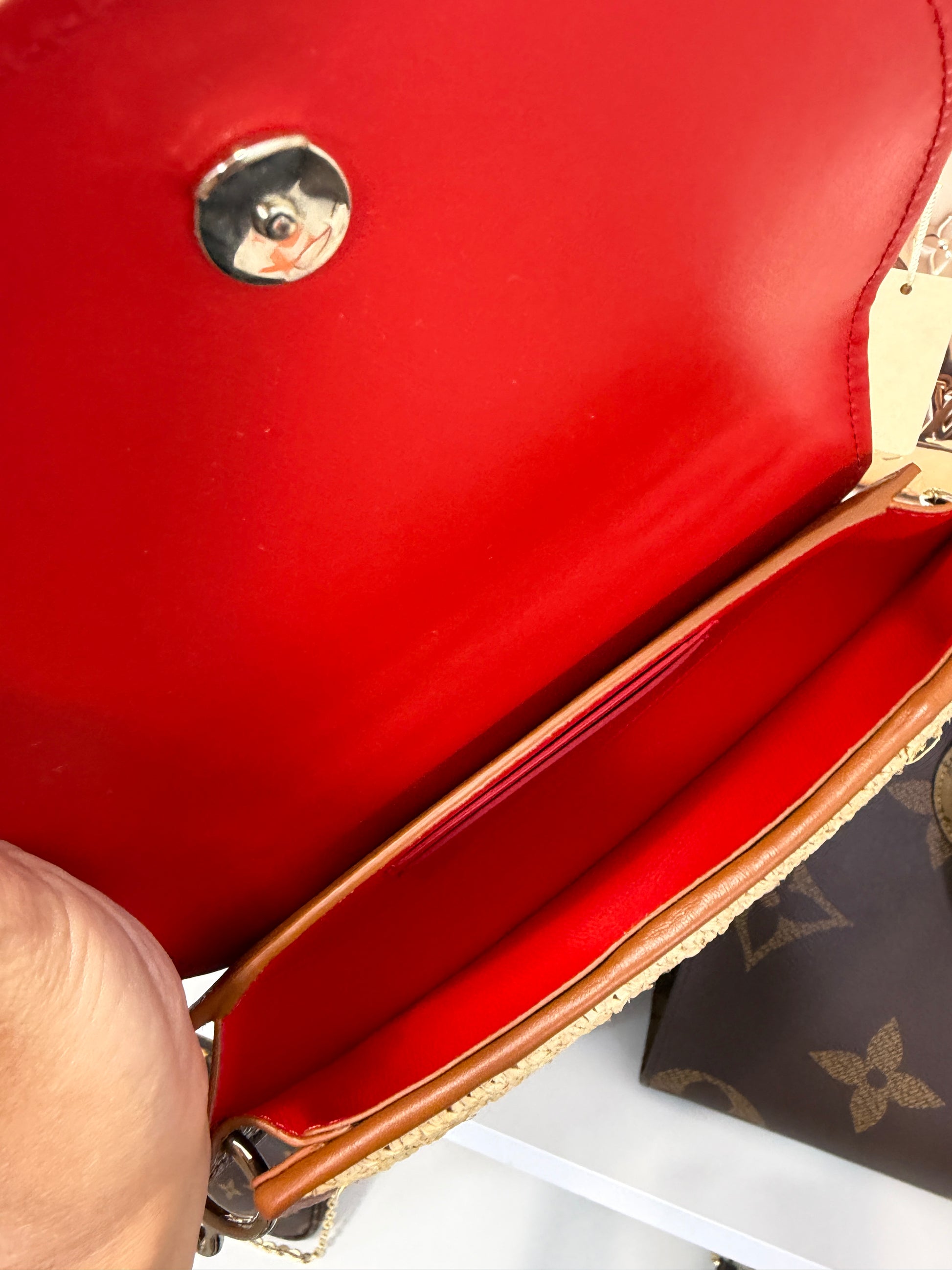 Christian Louboutin Raffia Crossbody