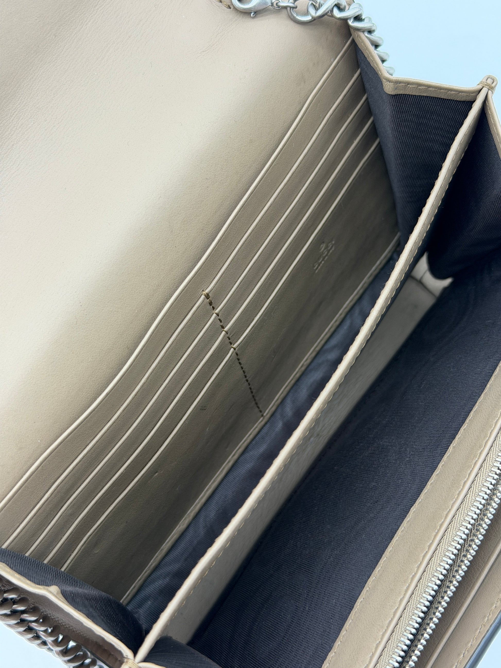 Gucci Dionysus GG Canvas Wallet on Chain