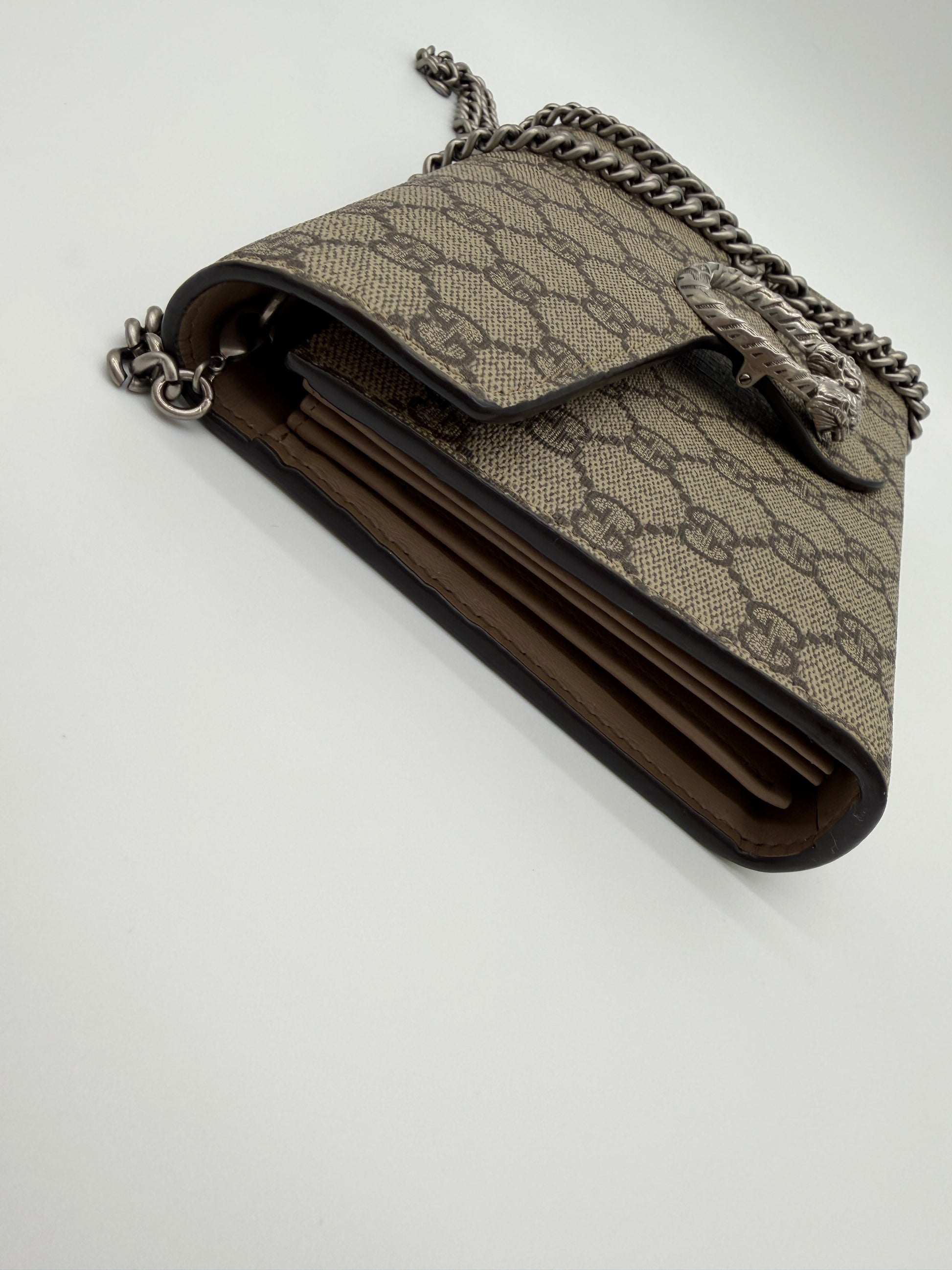 Gucci Dionysus GG Canvas Wallet on Chain