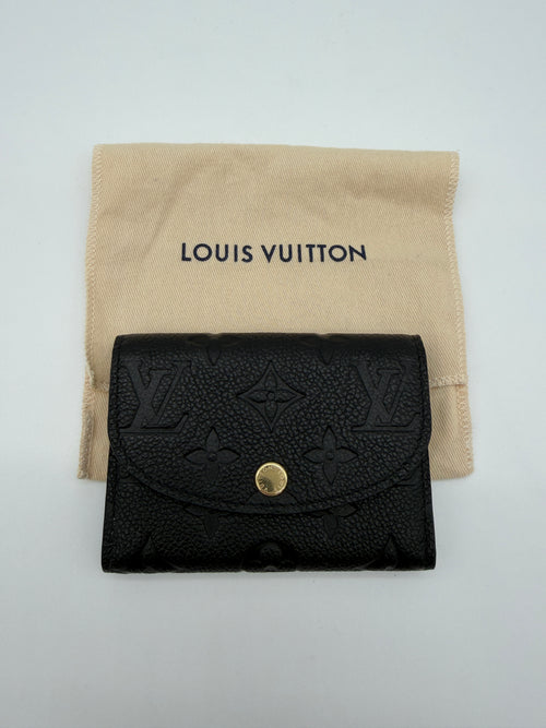 Louis Vuitton Rosalie Wallet Black Empreinte