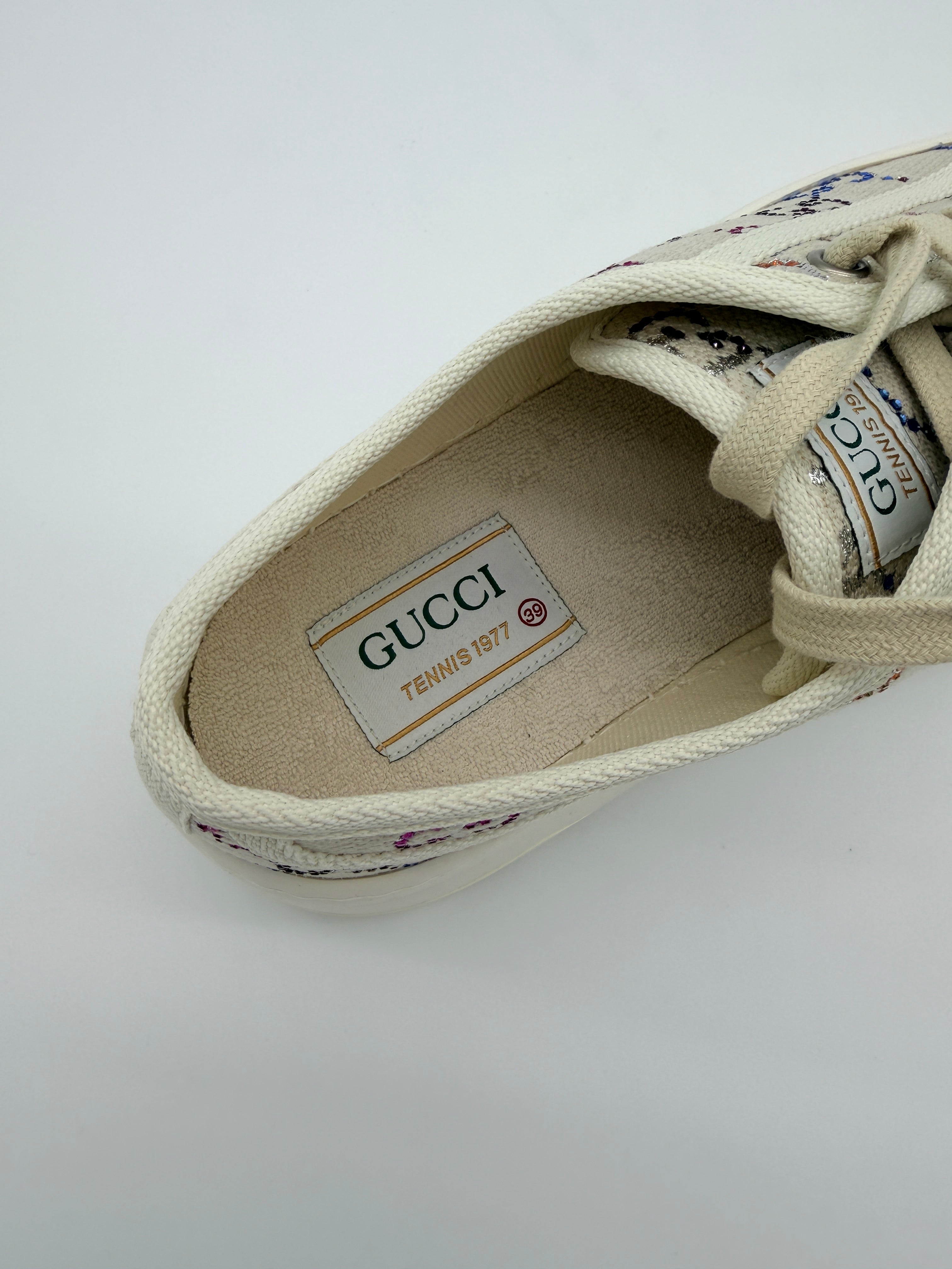 Gucci Crystal GG Platform Sneakers 39
