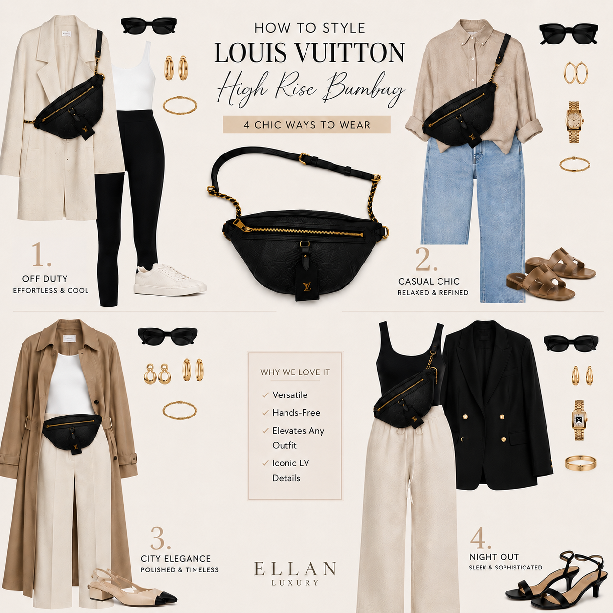 Louis Vuitton High Rise Empreinte Bumbag