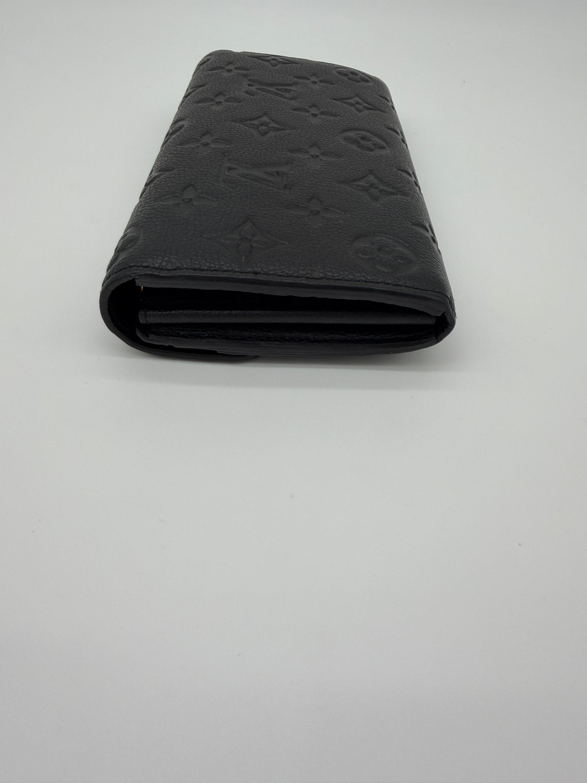 Louis Vuitton Black Empreinte Sarah Wallet