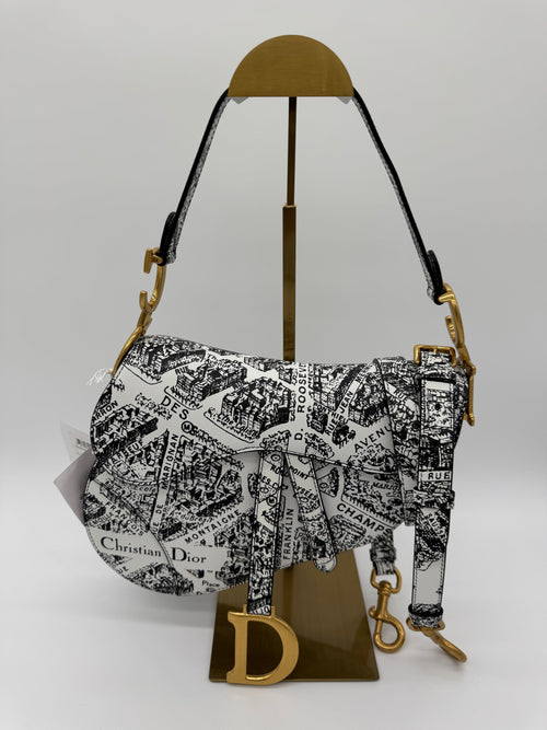 Christian Dior Plan De Paris Saddle Bag