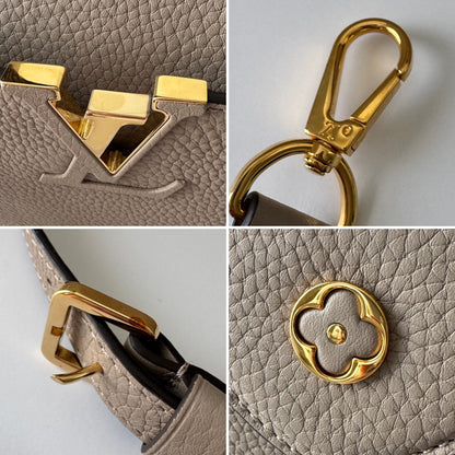 Louis Vuitton Capucines PM Taurillon Galet Leather & Python