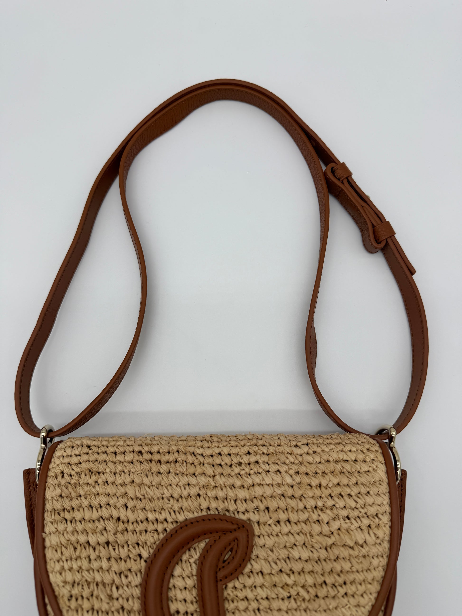 Christian Louboutin Raffia By My Side Crossbody