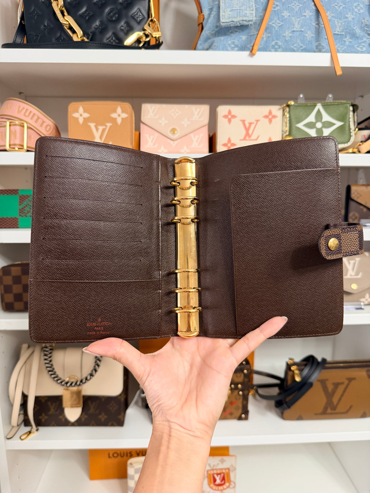 Louis Vuitton Damier Ebene Agenda MM