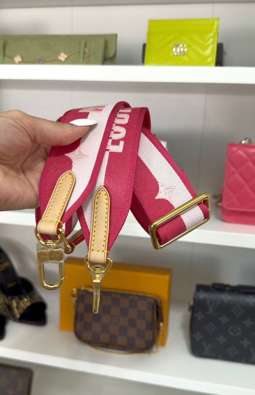 Louis Vuitton Pink Peony Adjustable Strap