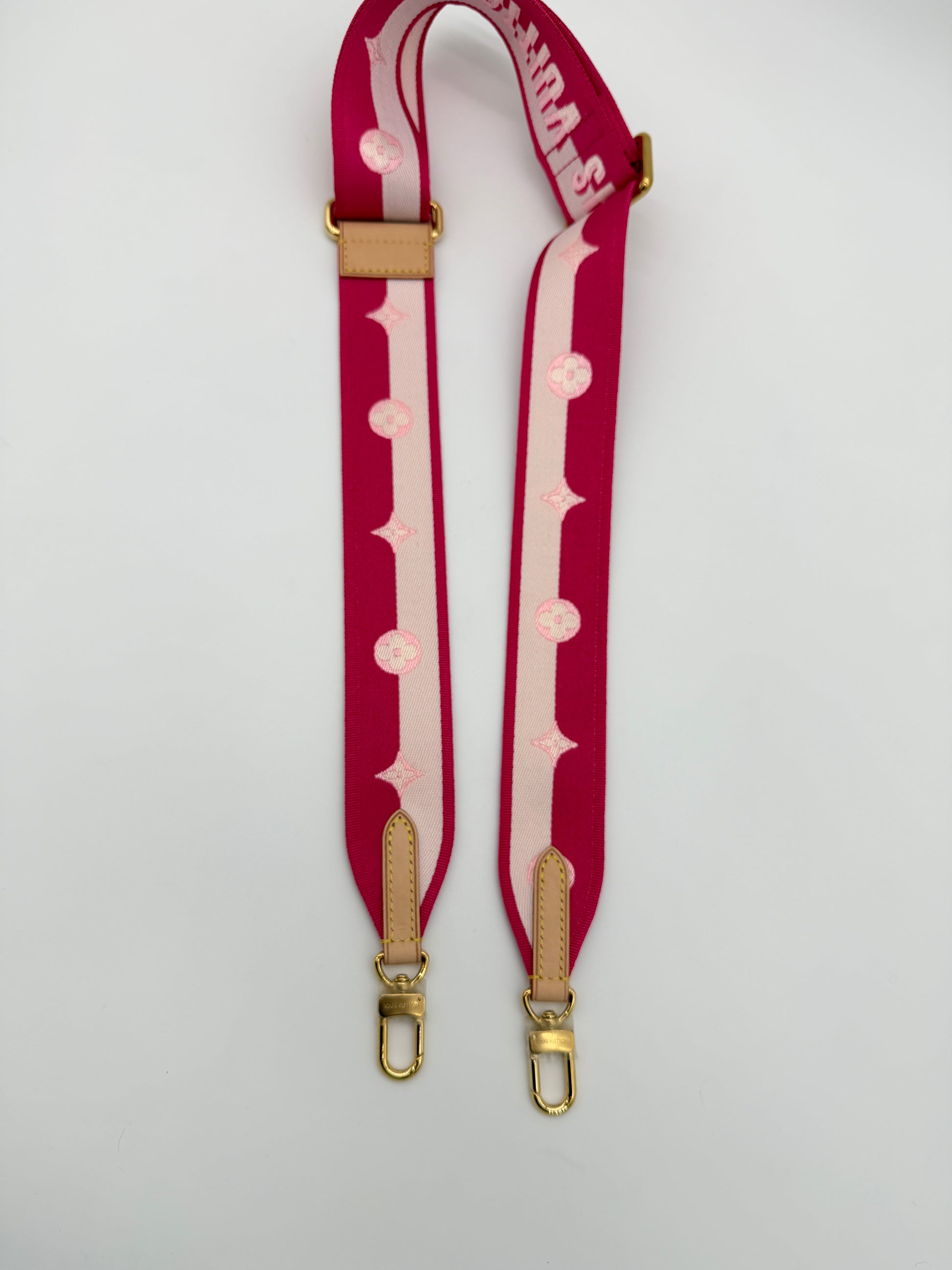 Louis Vuitton Pink Peony Adjustable Strap