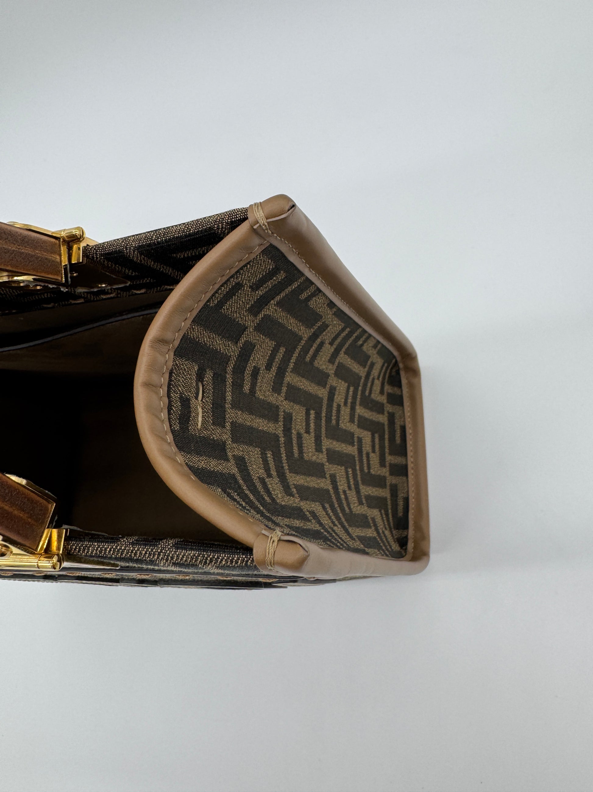 Fendi Sunshine Tote Small Brown FF Jacquard