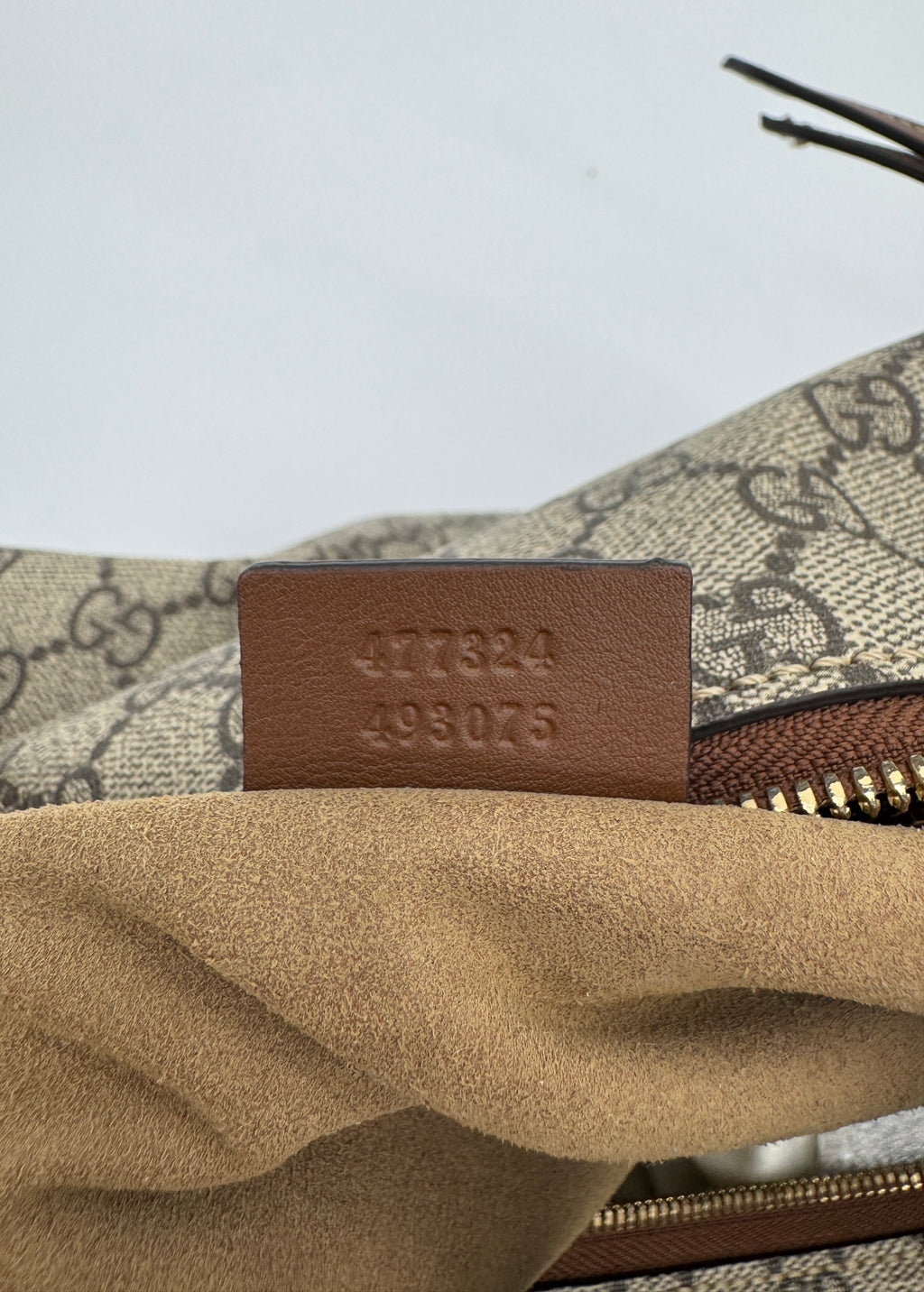 Gucci Chain Hobo Shoulder Bag GG Coated Canvas