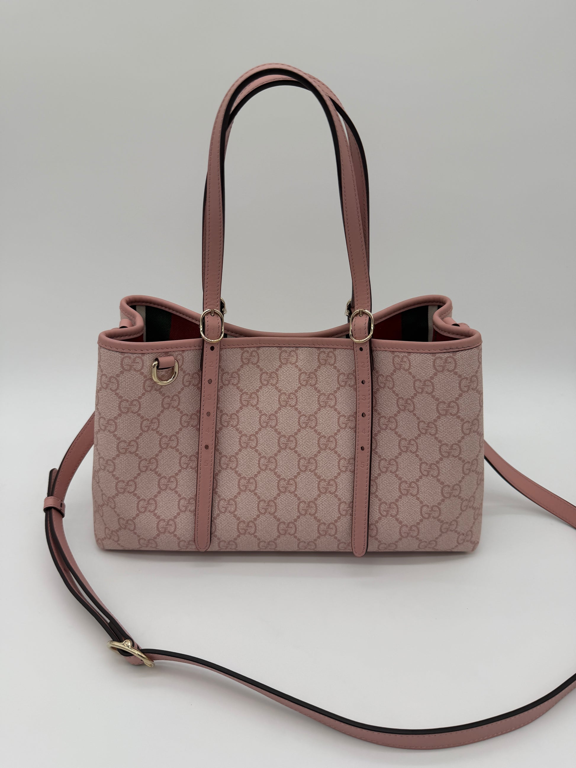 Gucci GG Emblem Medium Tote Pink