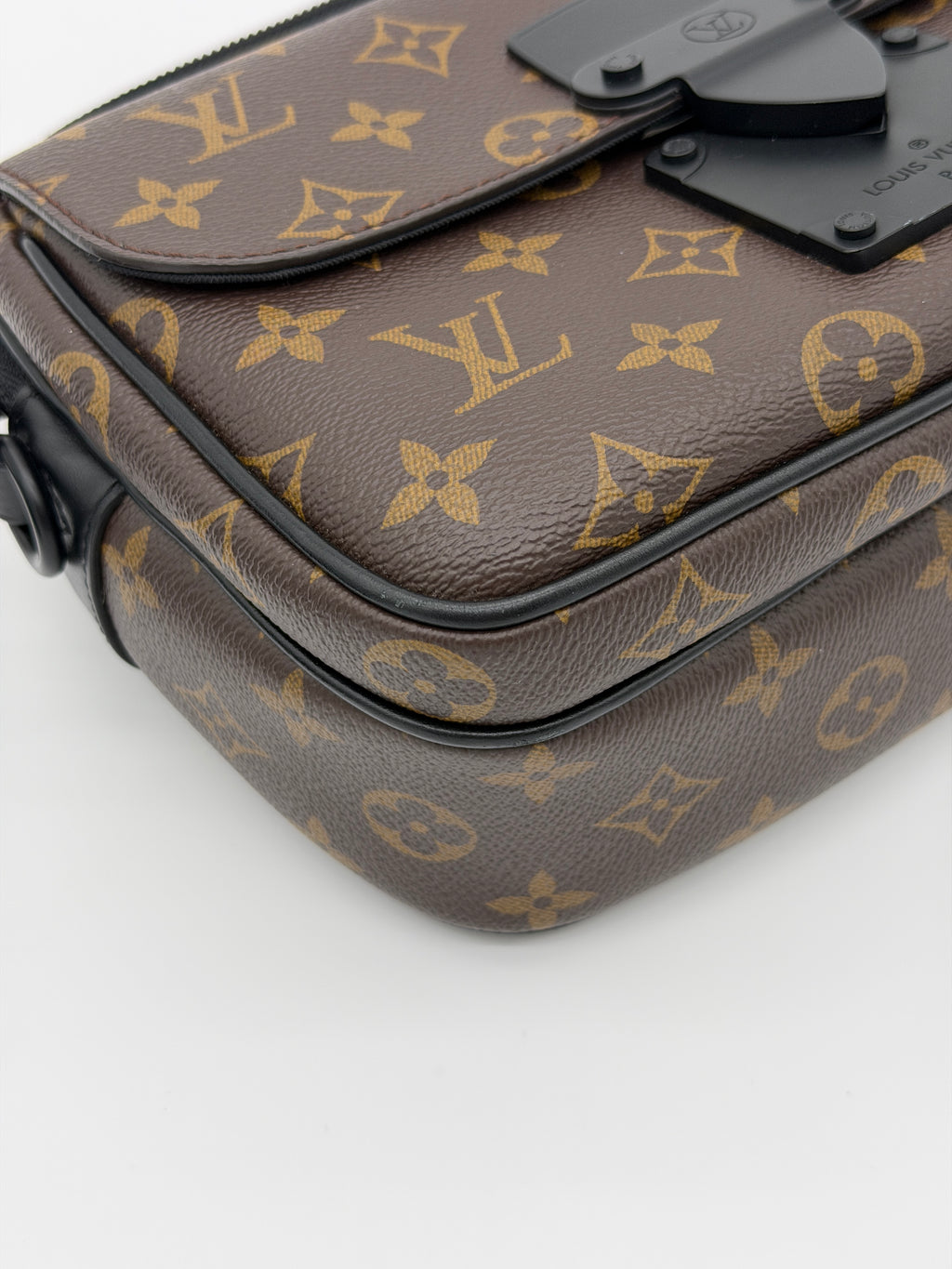 Louis Vuitton Monogram Macassar S-Lock Messenger Bag
