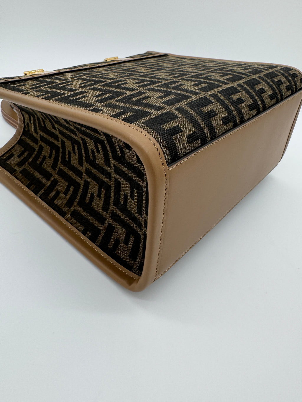 Fendi Sunshine Tote Small Brown FF Jacquard