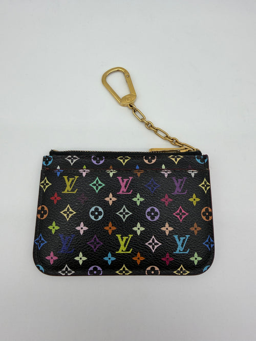 Louis Vuitton Black Multicolor Murakami Key Pouch