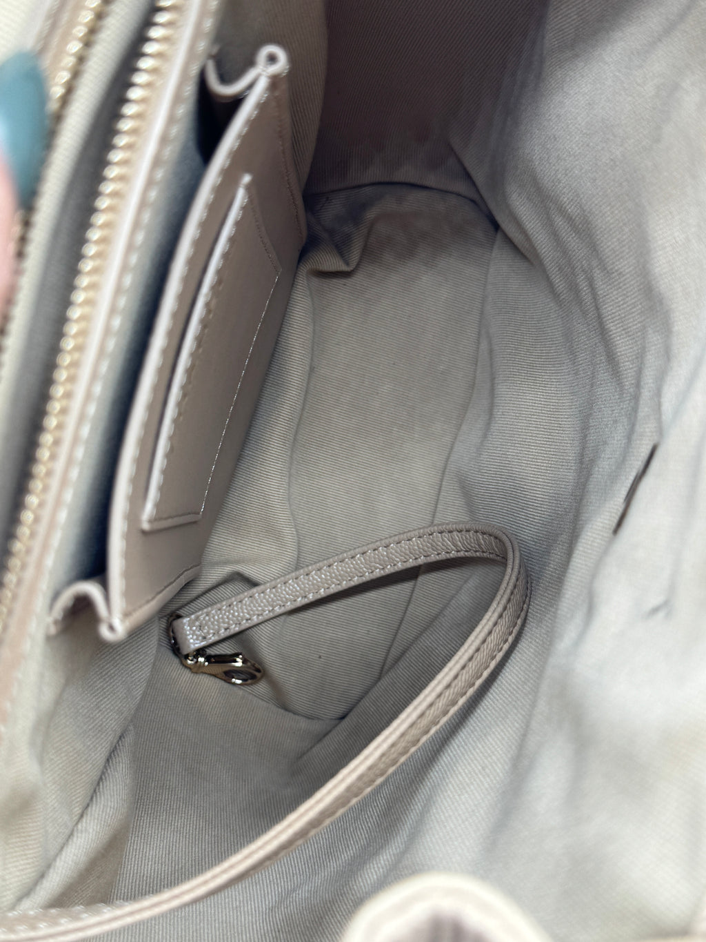 Chanel Urban Spirit Quilted Caviar Small Backpack Beige