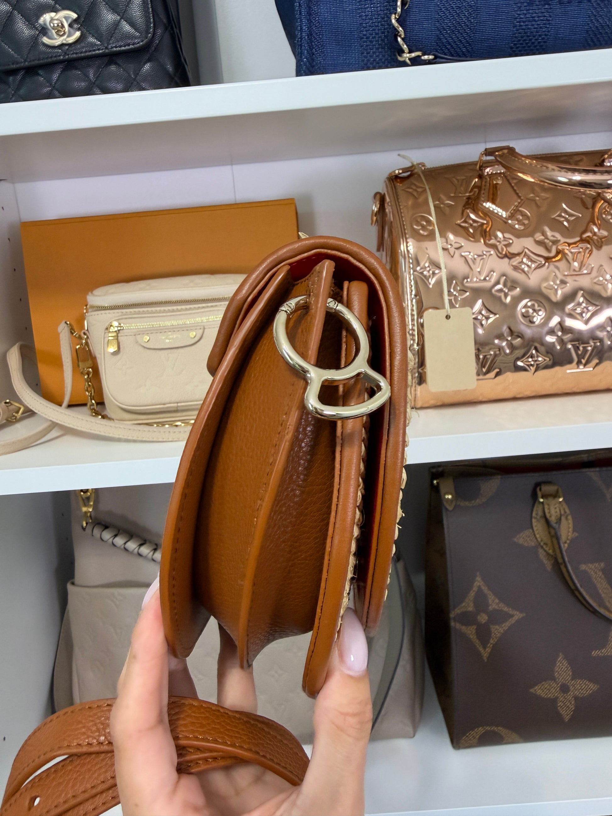 Christian Louboutin Raffia Crossbody