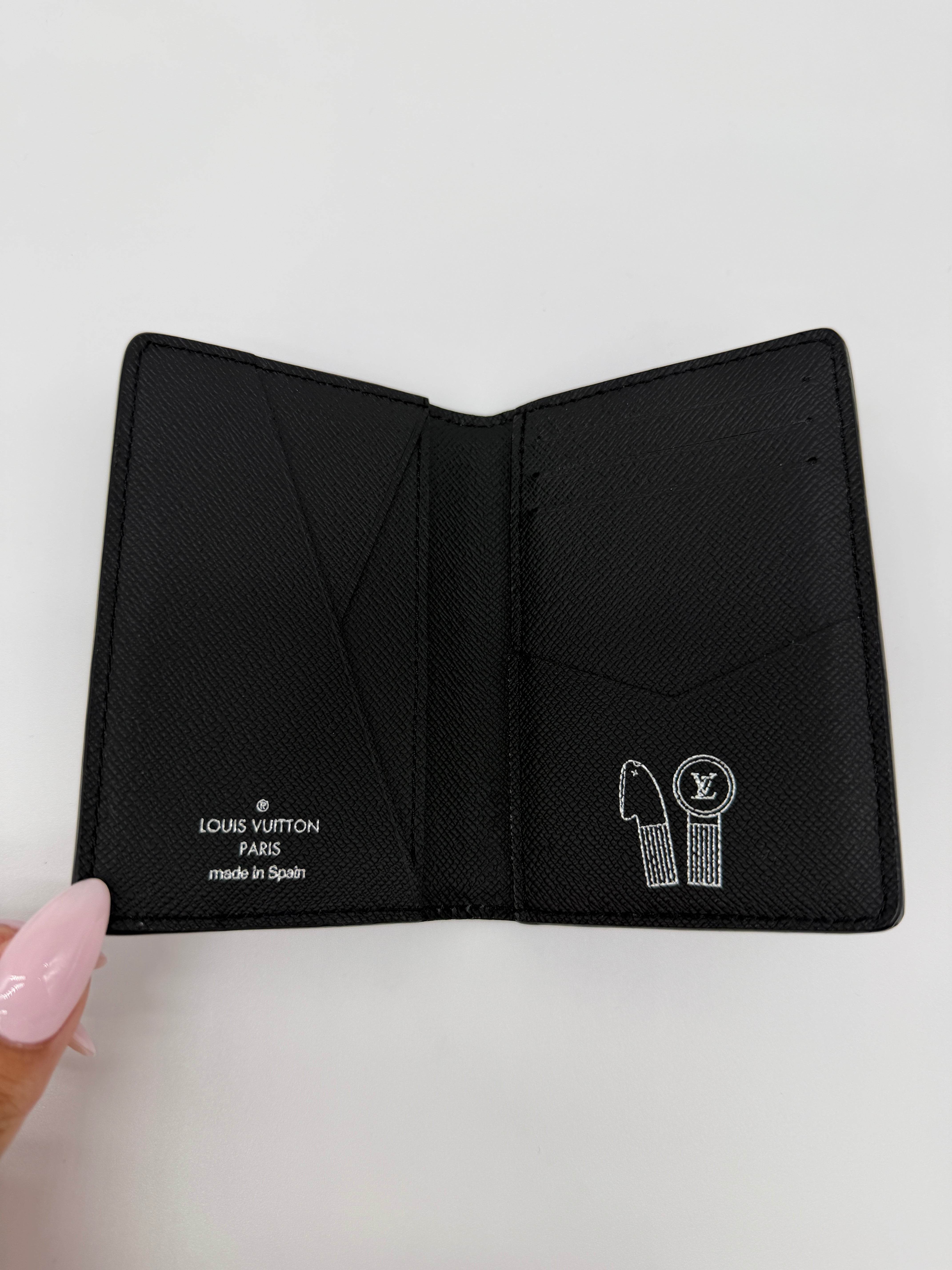 Louis Vuitton Black Iridescent Monogram Pocket Organizer