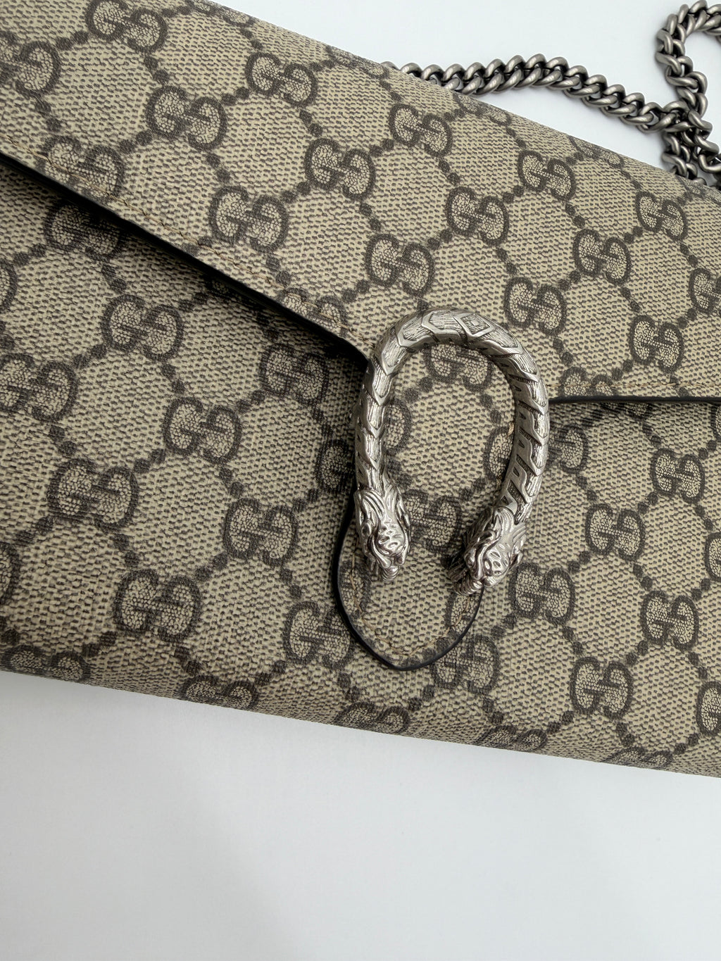 Gucci Dionysus GG Canvas Wallet on Chain
