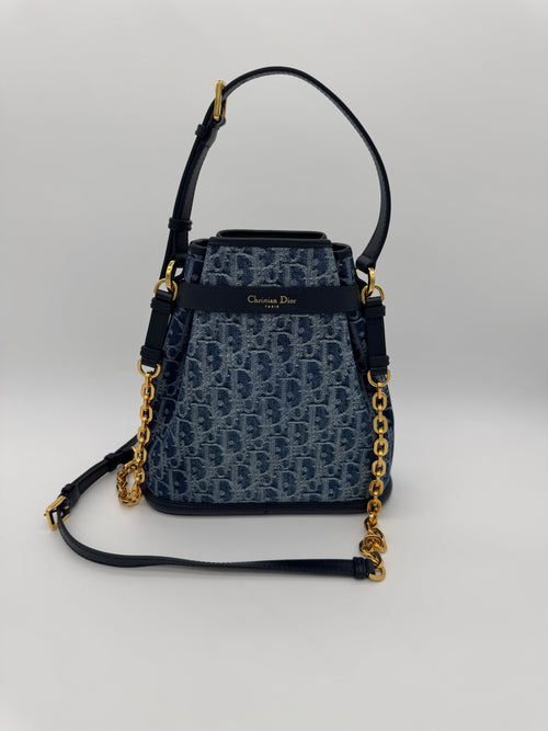 Christian Dior Medium C’est Denim Dior Oblique Jacquard