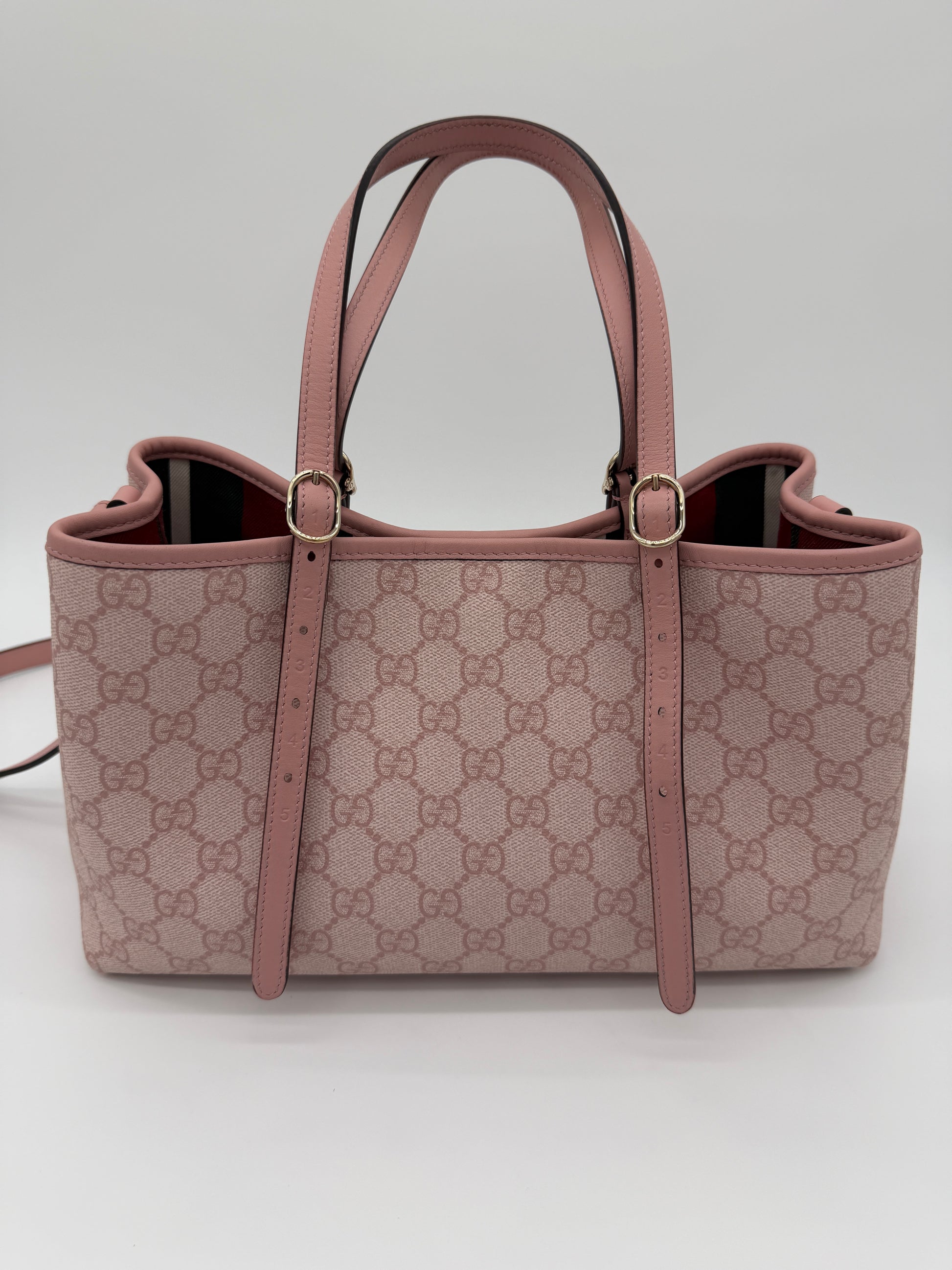 Gucci GG Emblem Medium Tote Pink