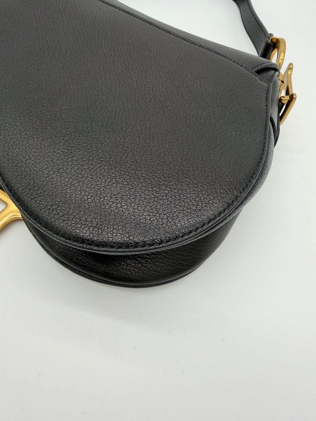 Christian Dior Black Saddle Bag