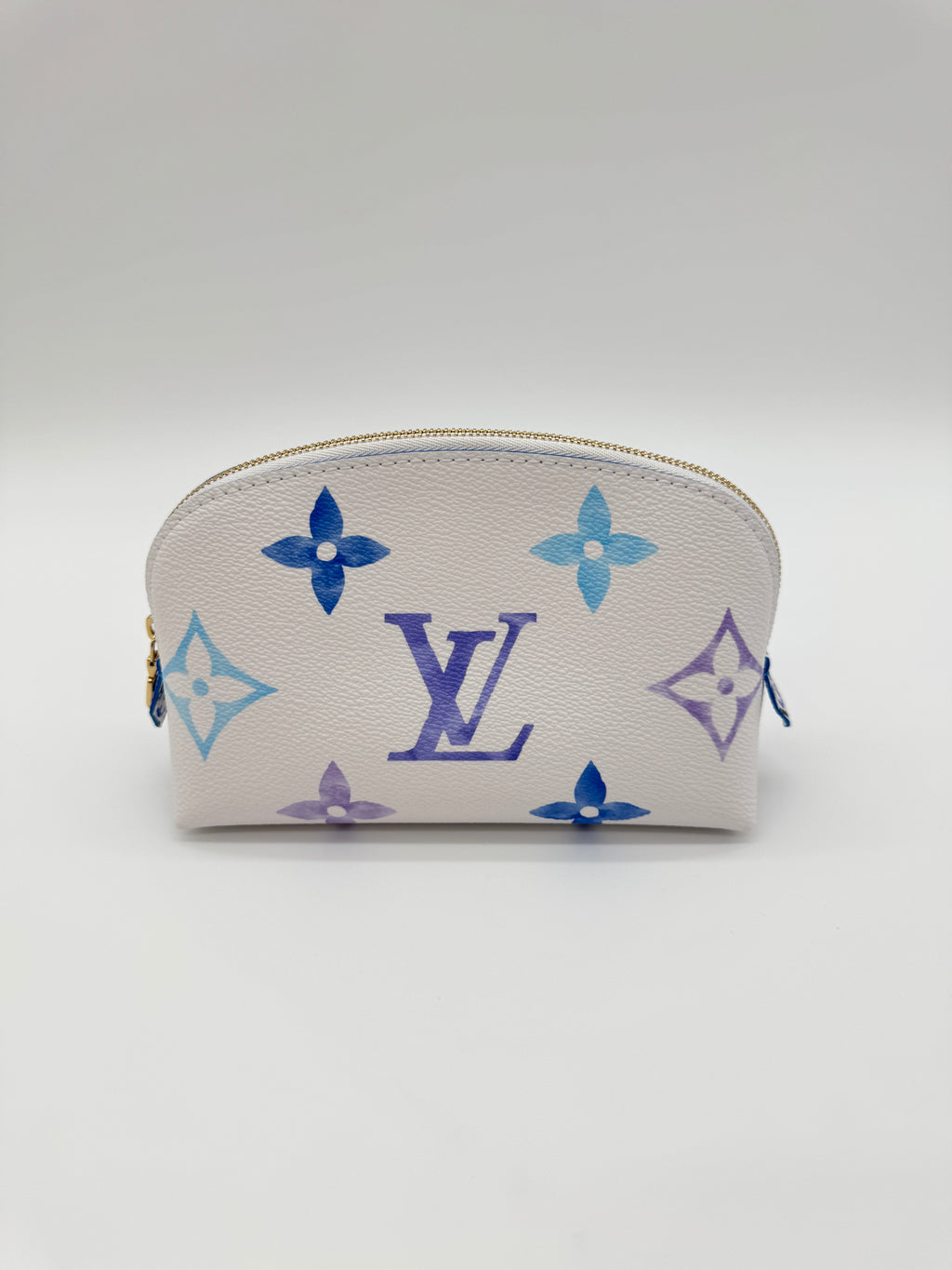 Louis Vuitton By The Pool Blue Giant Monogram Cosmetic Pouch