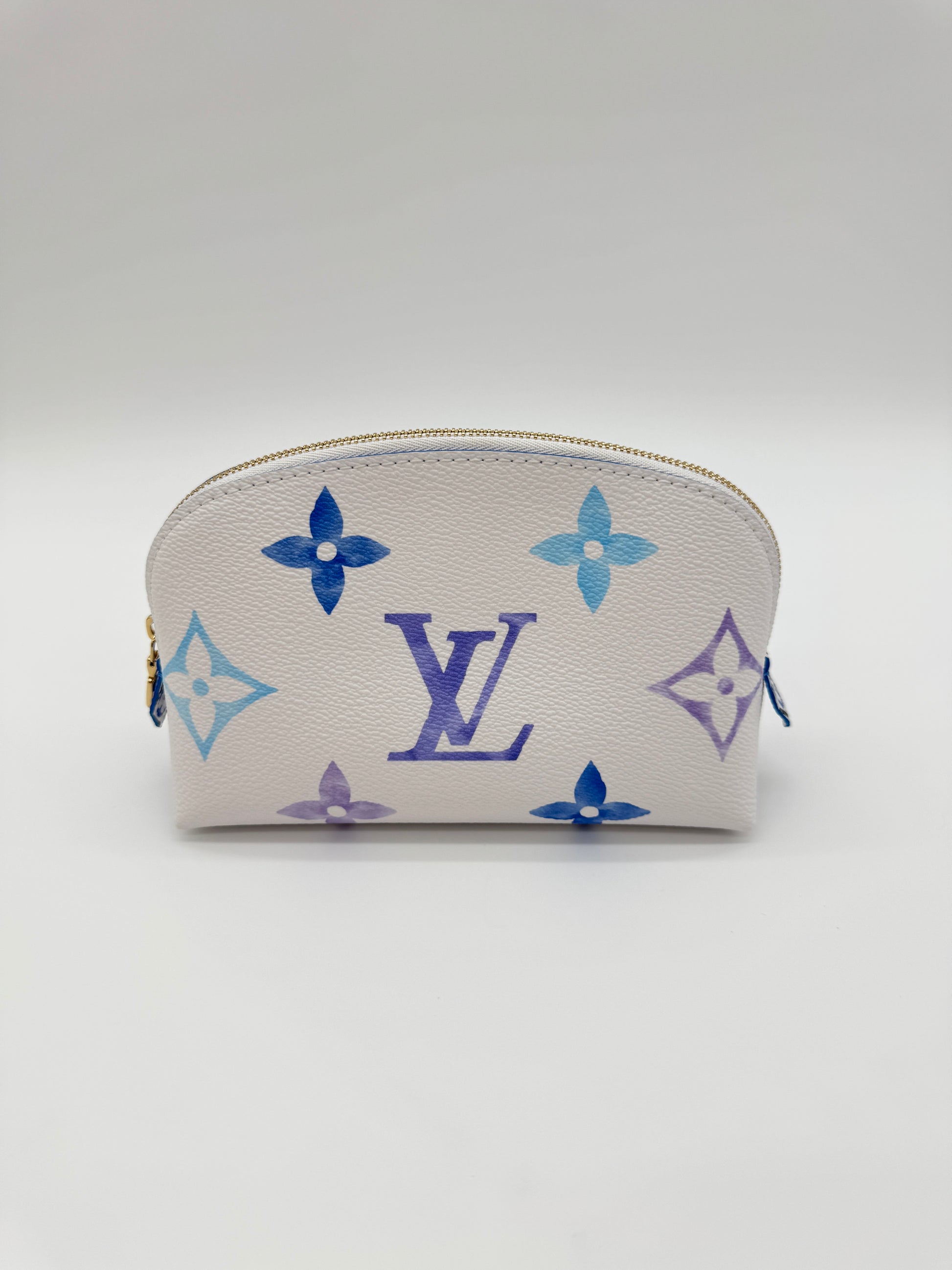 Louis Vuitton By The Pool Blue Giant Monogram Cosmetic Pouch