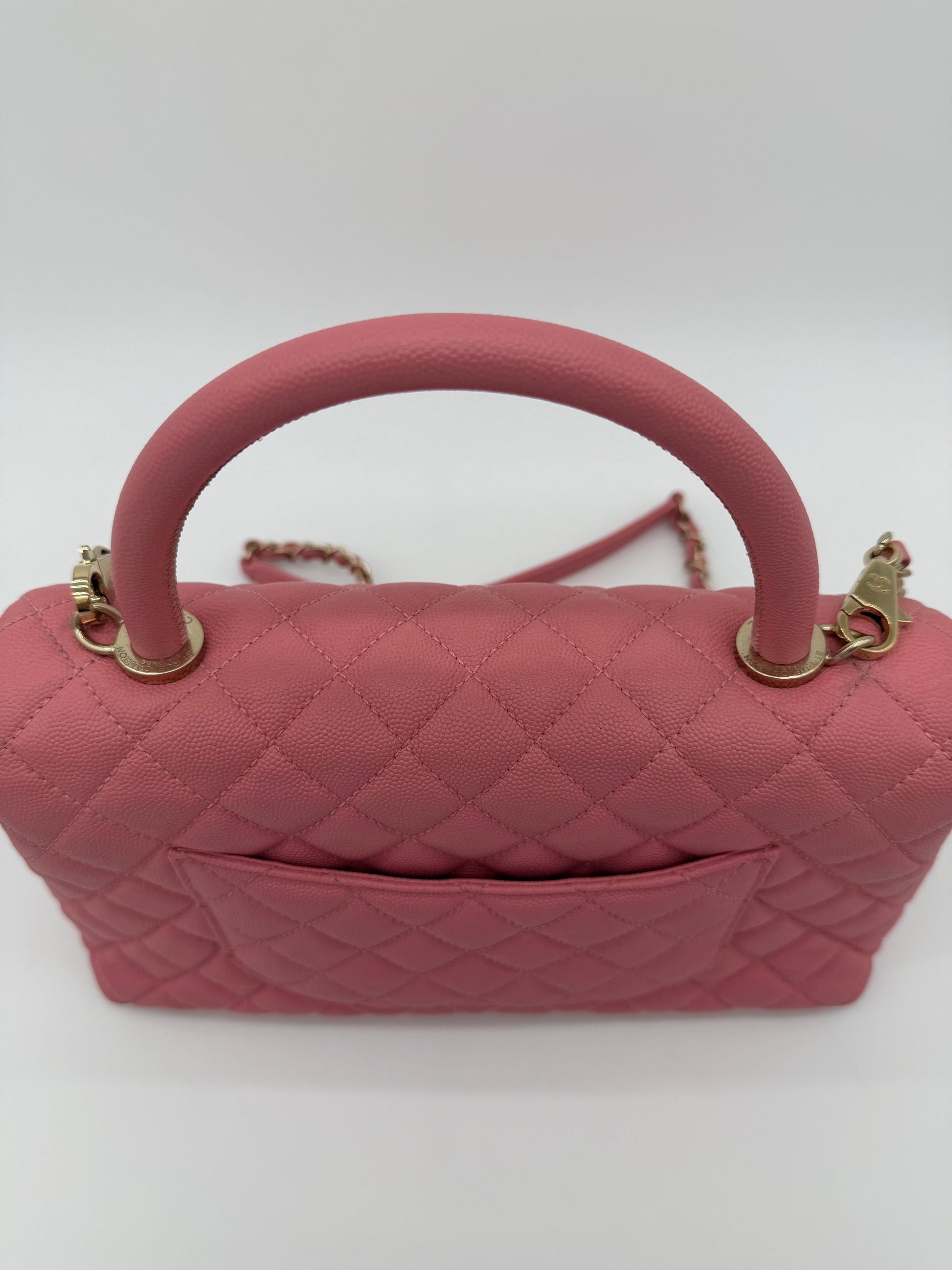 Chanel Caviar Coco Top Handle Small