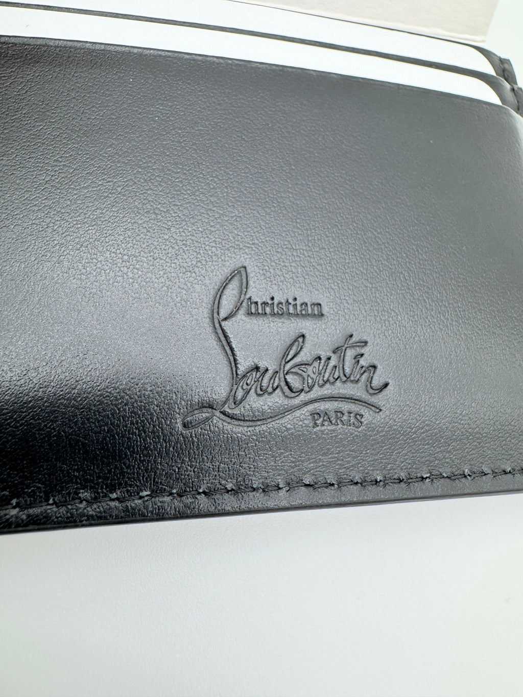 Christian Louboutin Kios Spiked Leather Cardholder