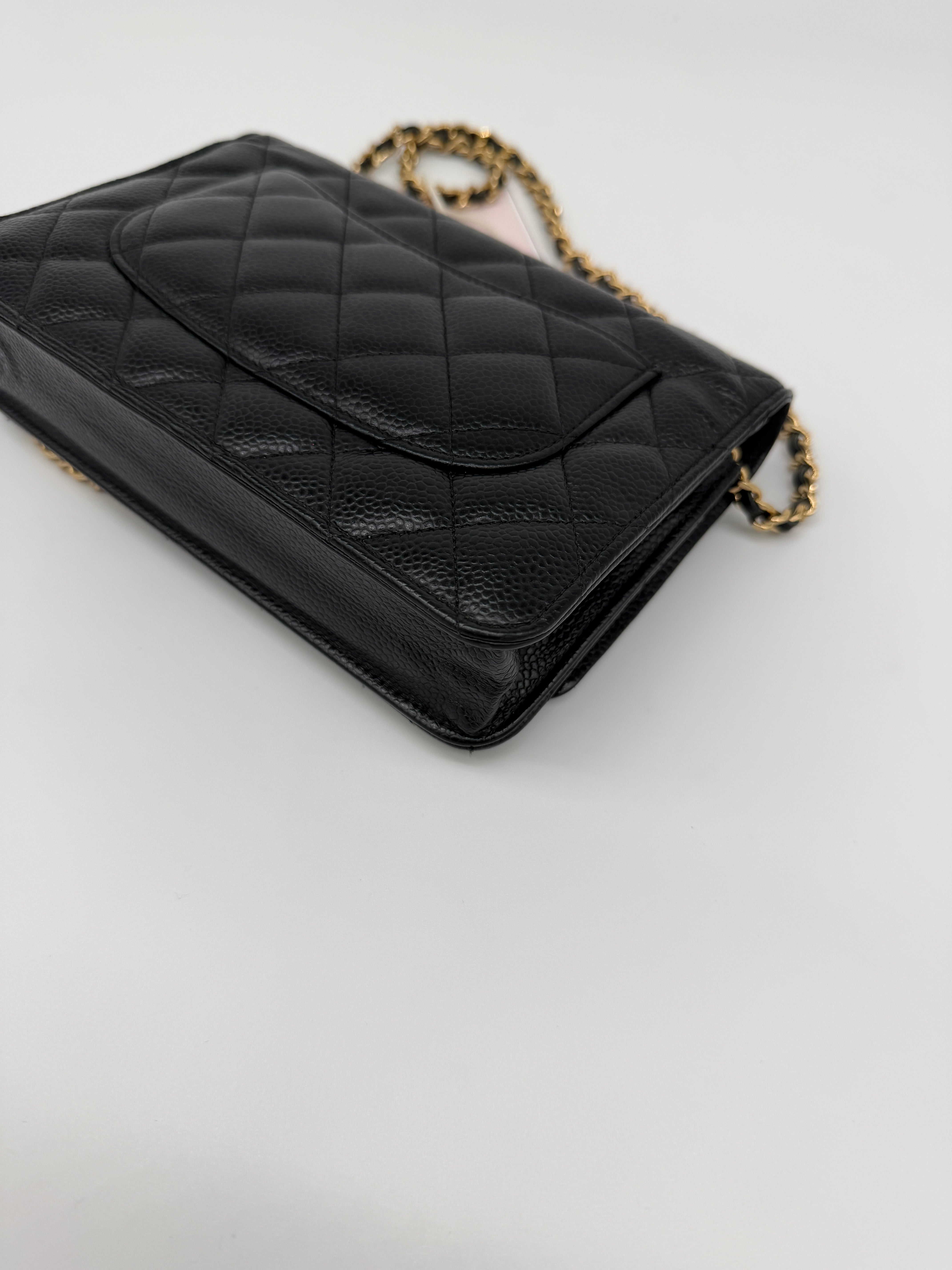 Chanel Black Caviar Wallet on Chain