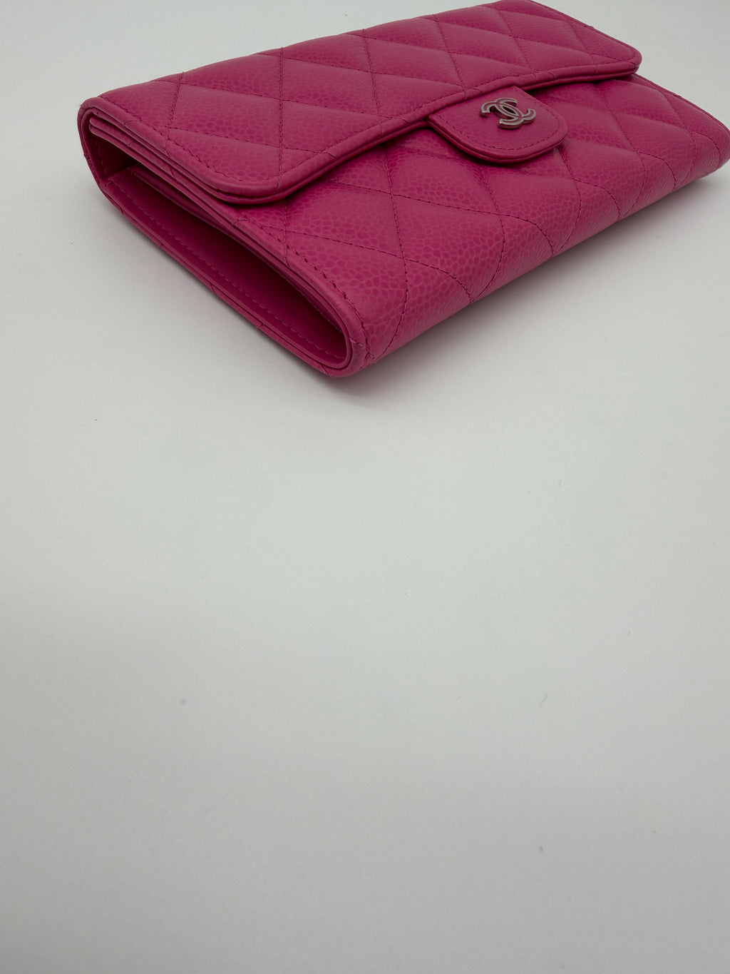 Chanel Pink Caviar Large Flap Wallet