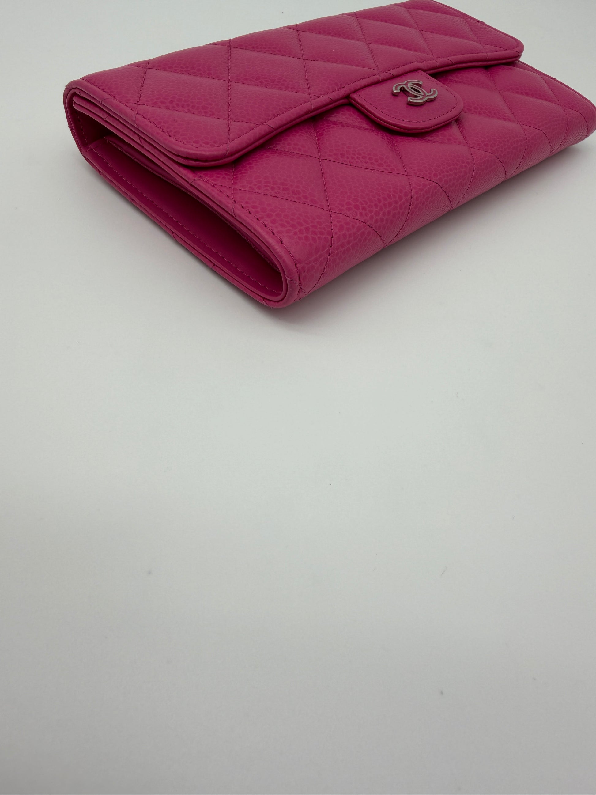Chanel Pink Caviar Large Flap Wallet