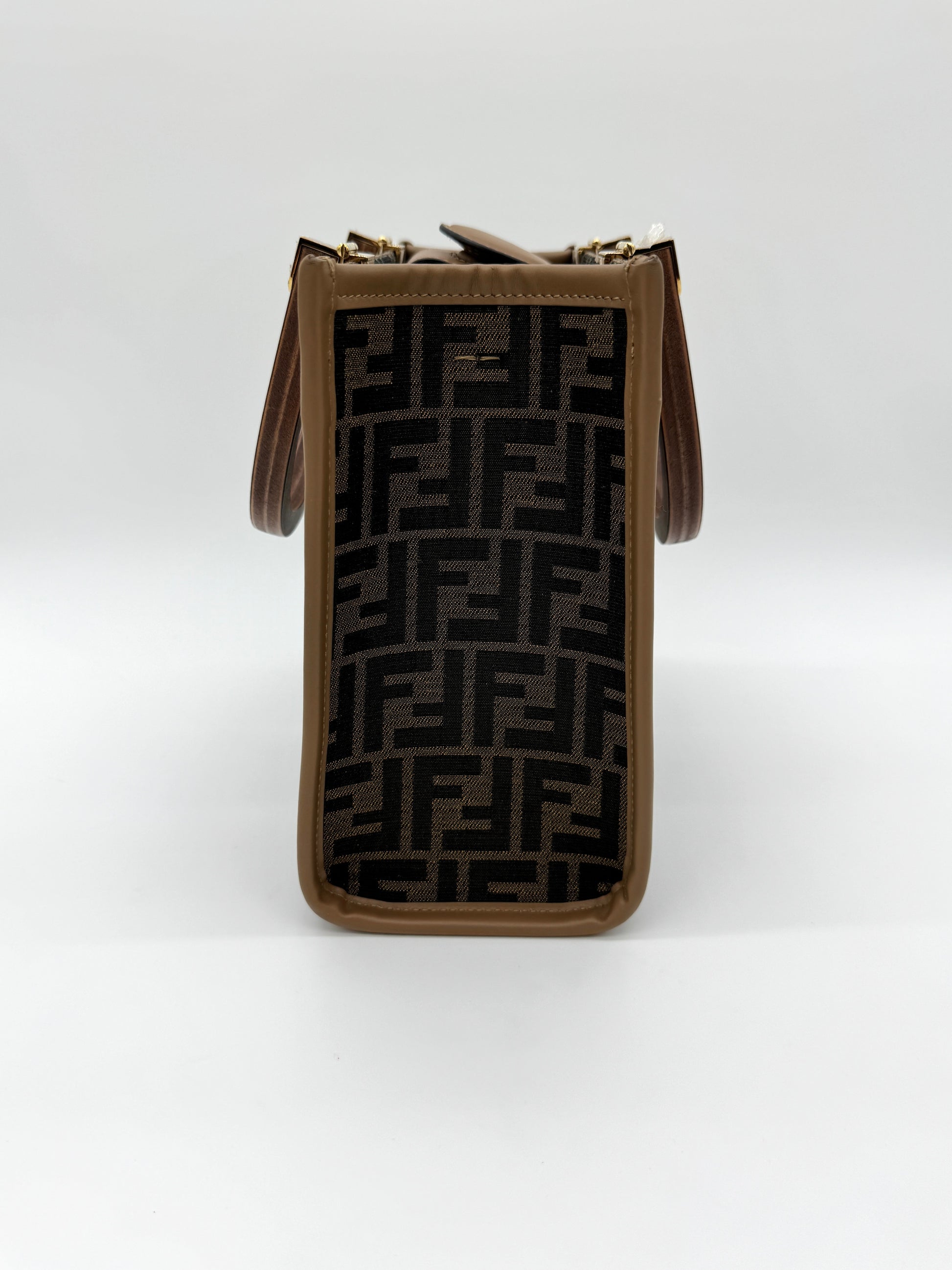 Fendi Sunshine Tote Small Brown FF Jacquard