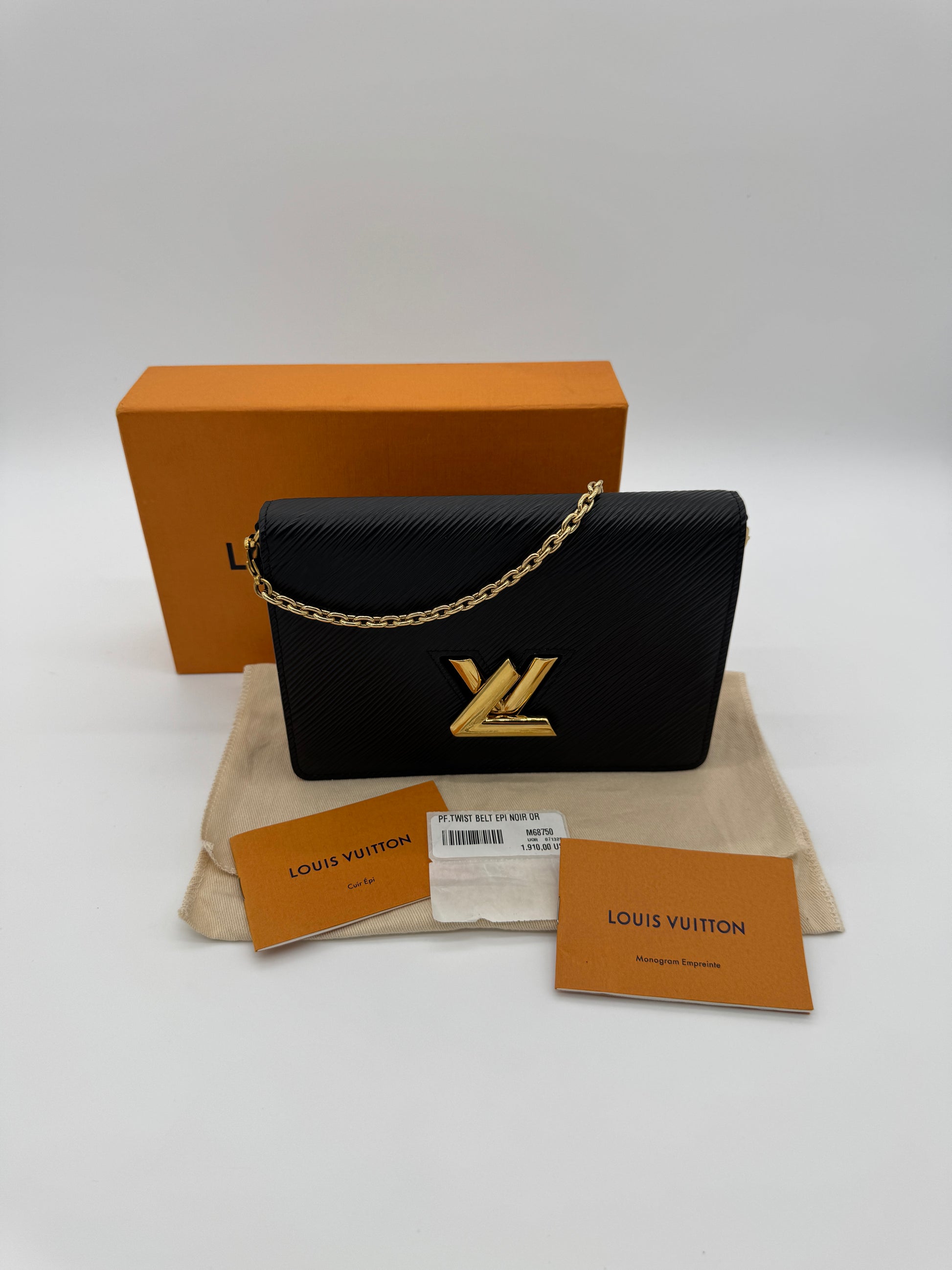 Louis Vuitton Epi Twist Belt Wallet on Chain
