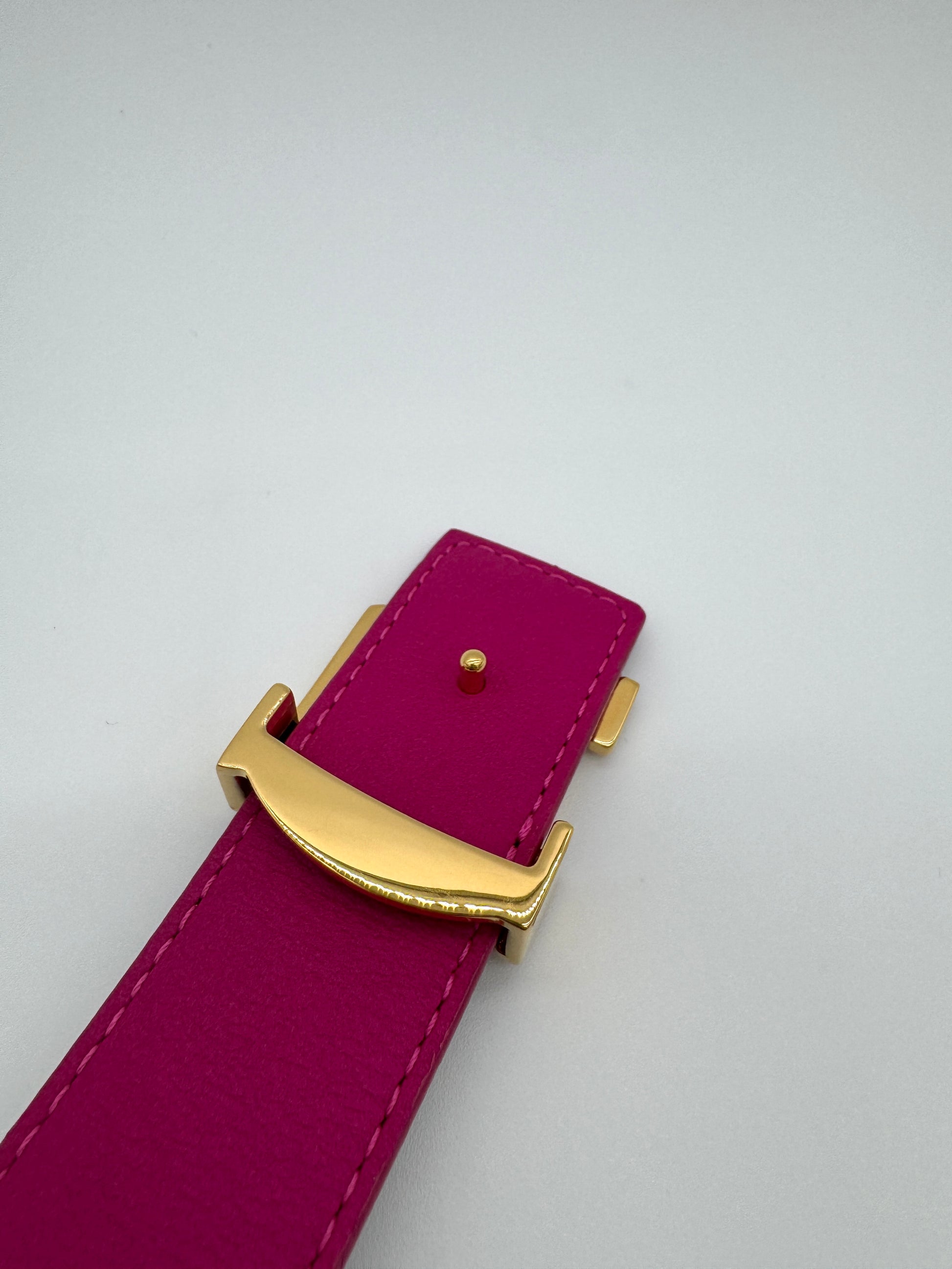 Louis Vuitton Initiales 30mm Reversible Belt Monogram and Pink