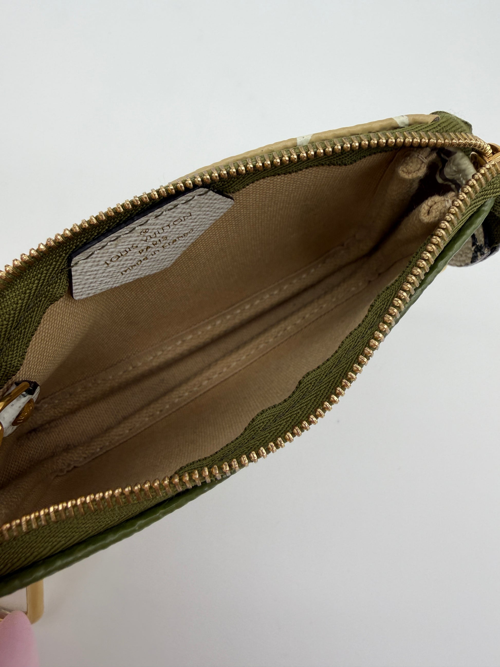 Louis Vuitton Monogram Khaki Key Pochette