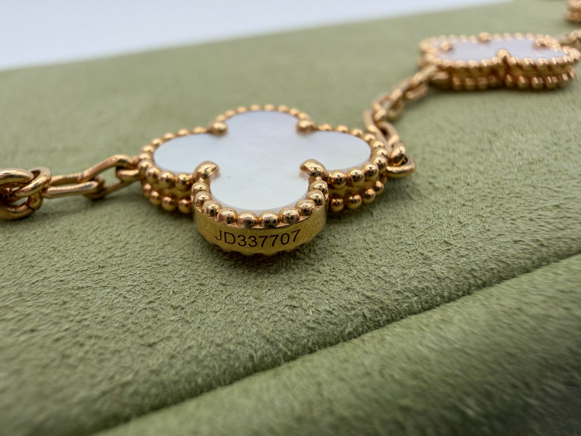 Van Cleef & Arpels Vintage Alhambra Mother of Pearl 5 Motif Bracelet