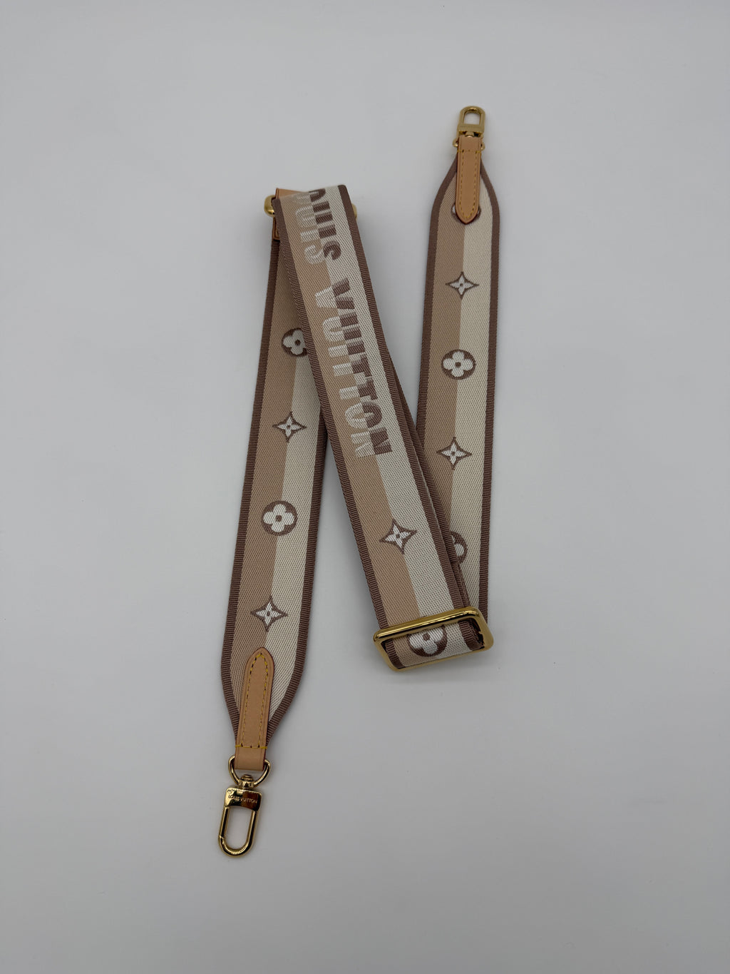 Louis Vuitton Adjustable Brown and Beige Guitar Strap