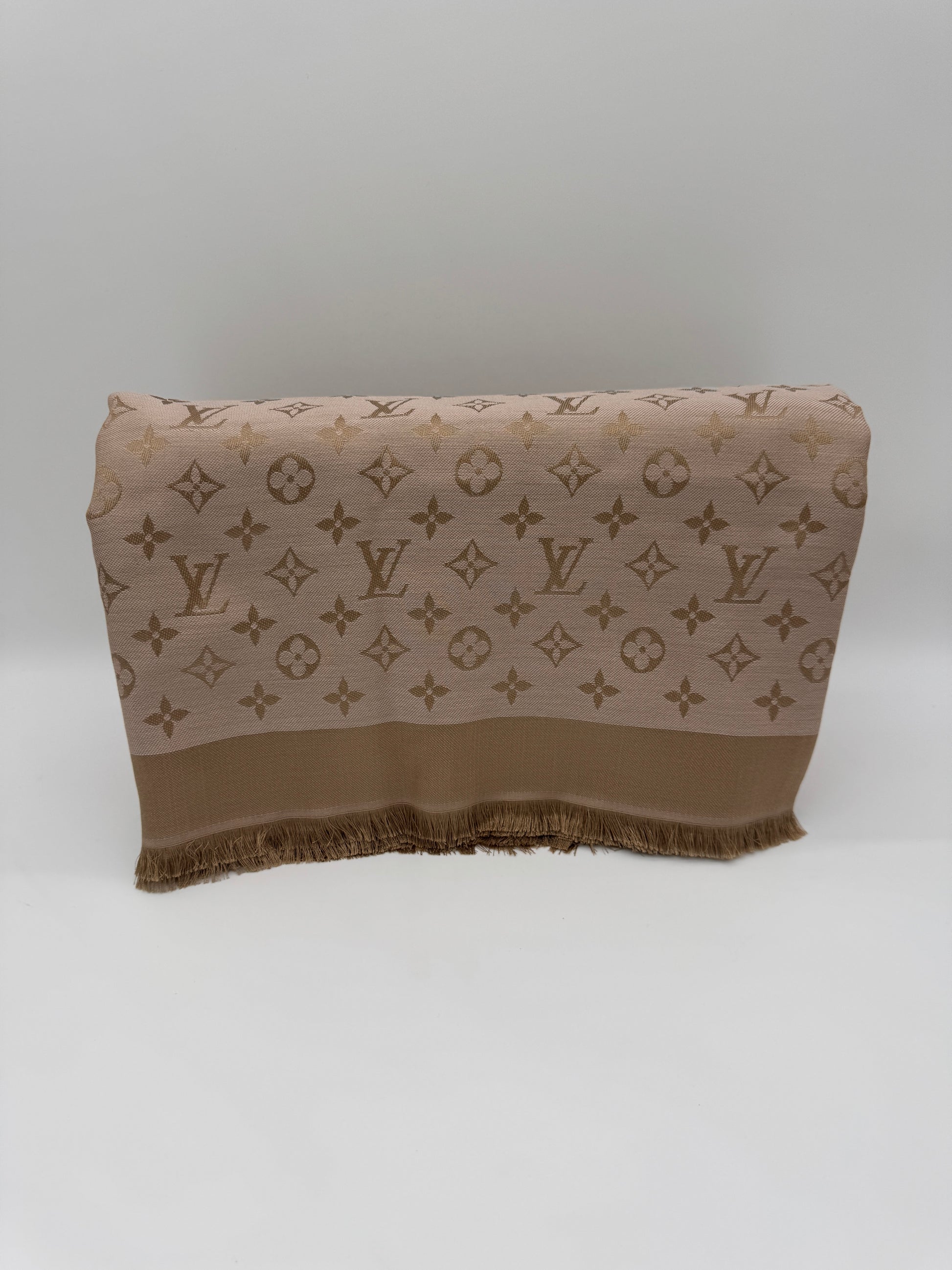 Louis Vuitton Monogram Denim Shawl Beige