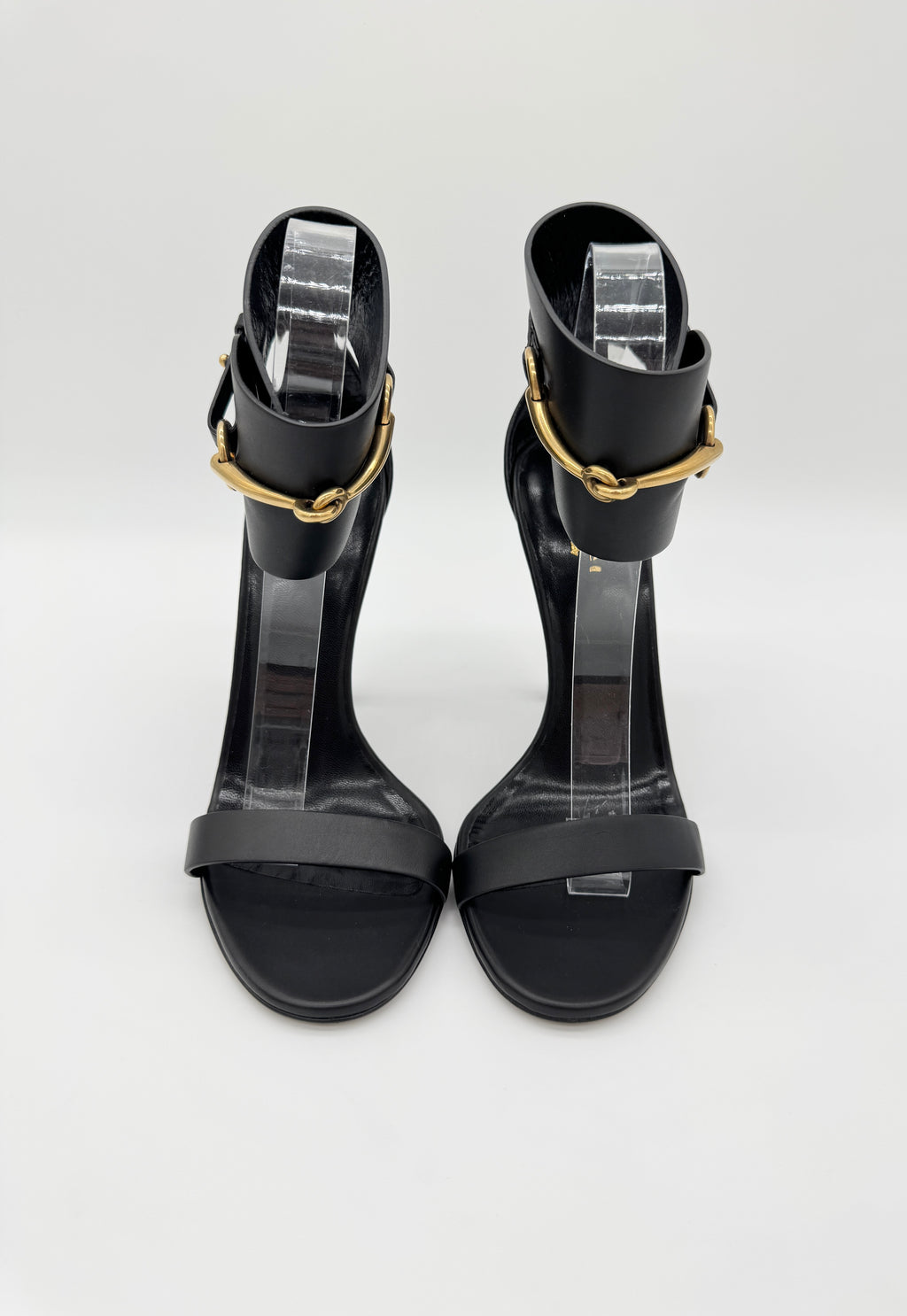 Gucci Ursula Ankle Strap Horsebit Heels