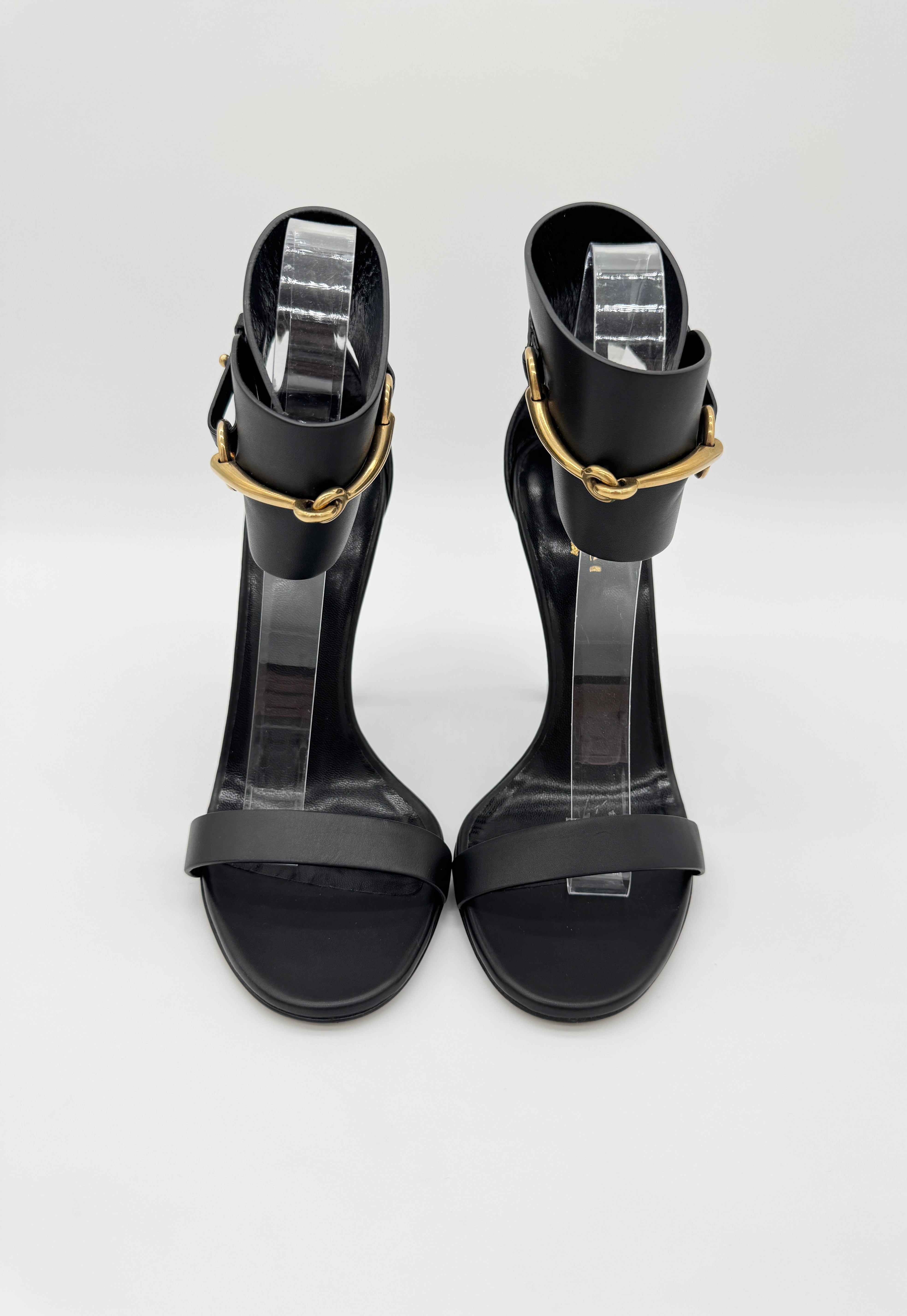 Gucci Ursula Ankle Strap Horsebit Heels