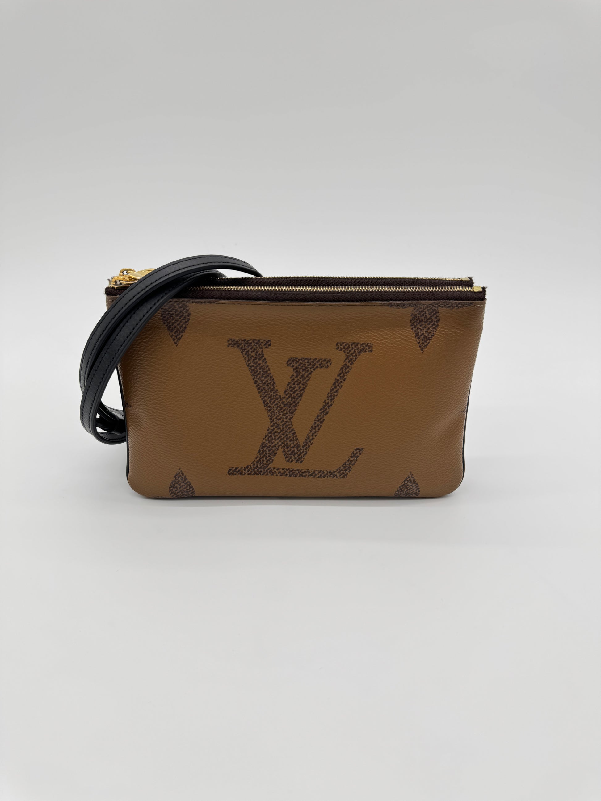 Louis Vuitton Double Zip Pochette Reverse Monogram Giant