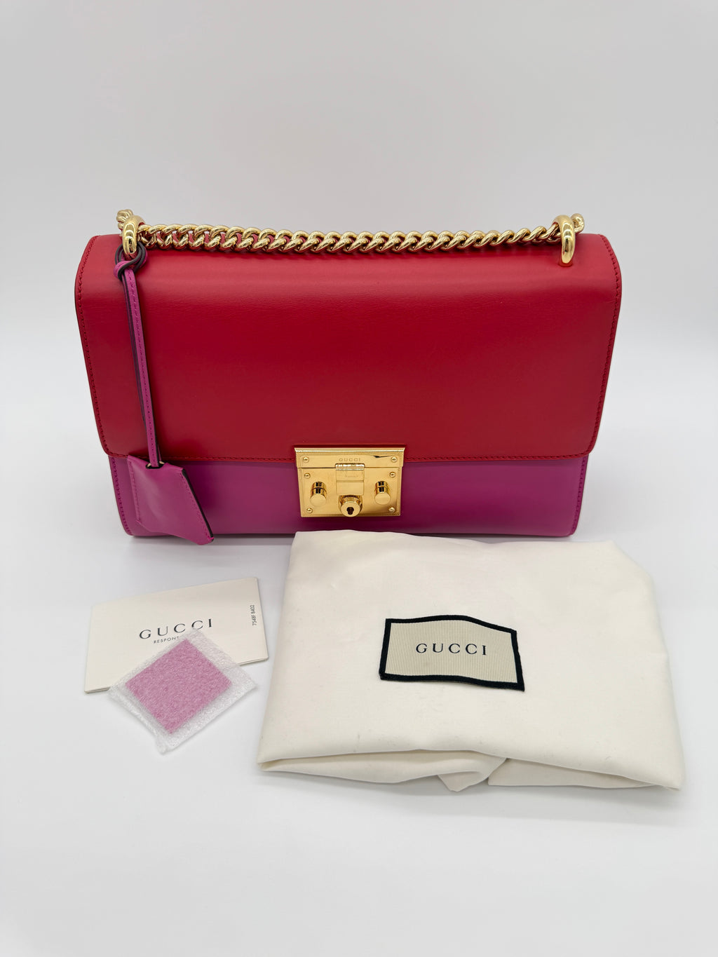 Gucci Padlock Colorblock Medium Shoulder Bag