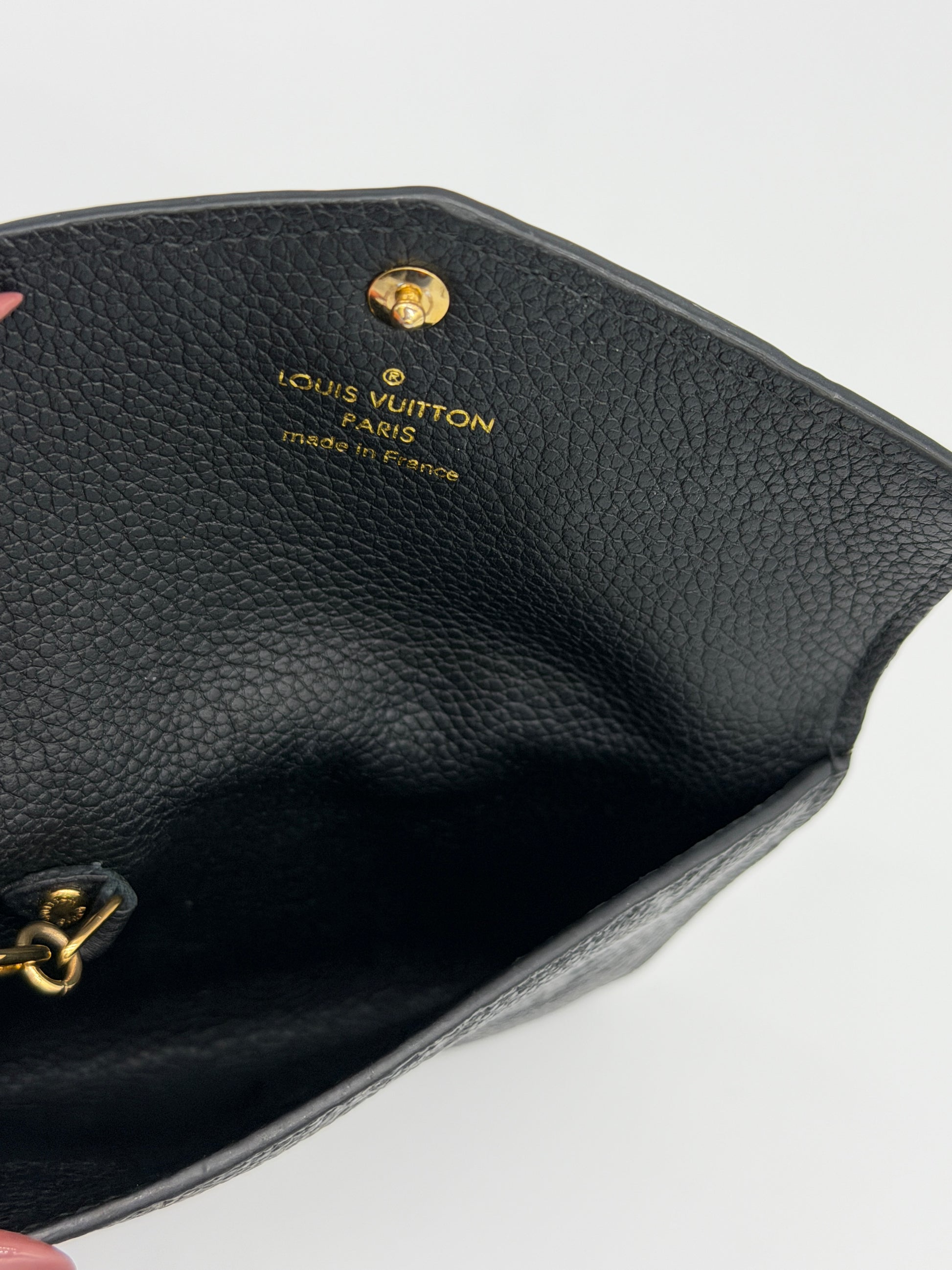 Louis Vuitton Black Empreinte Key Pouch