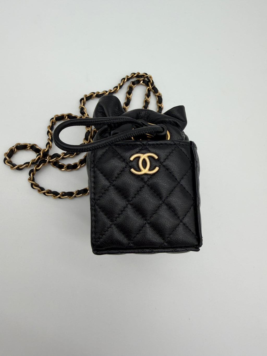 Chanel Mini Bucket Drawstring Crossbody Bag