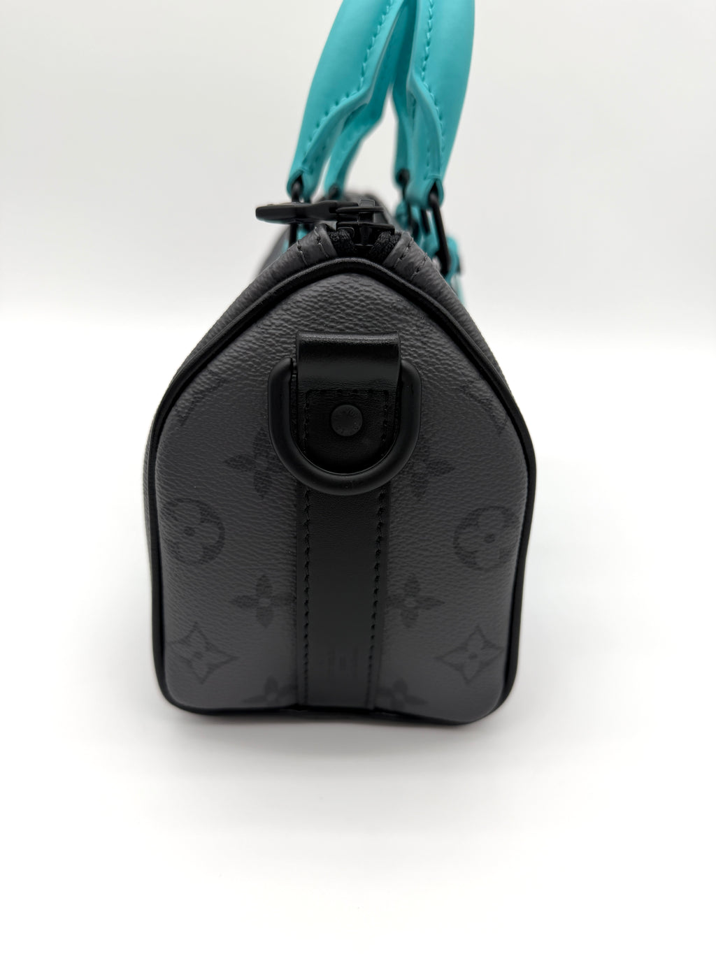 Louis Vuitton Keepall Bandouliere 25 Turquoise / Monogram Eclipse Reverse