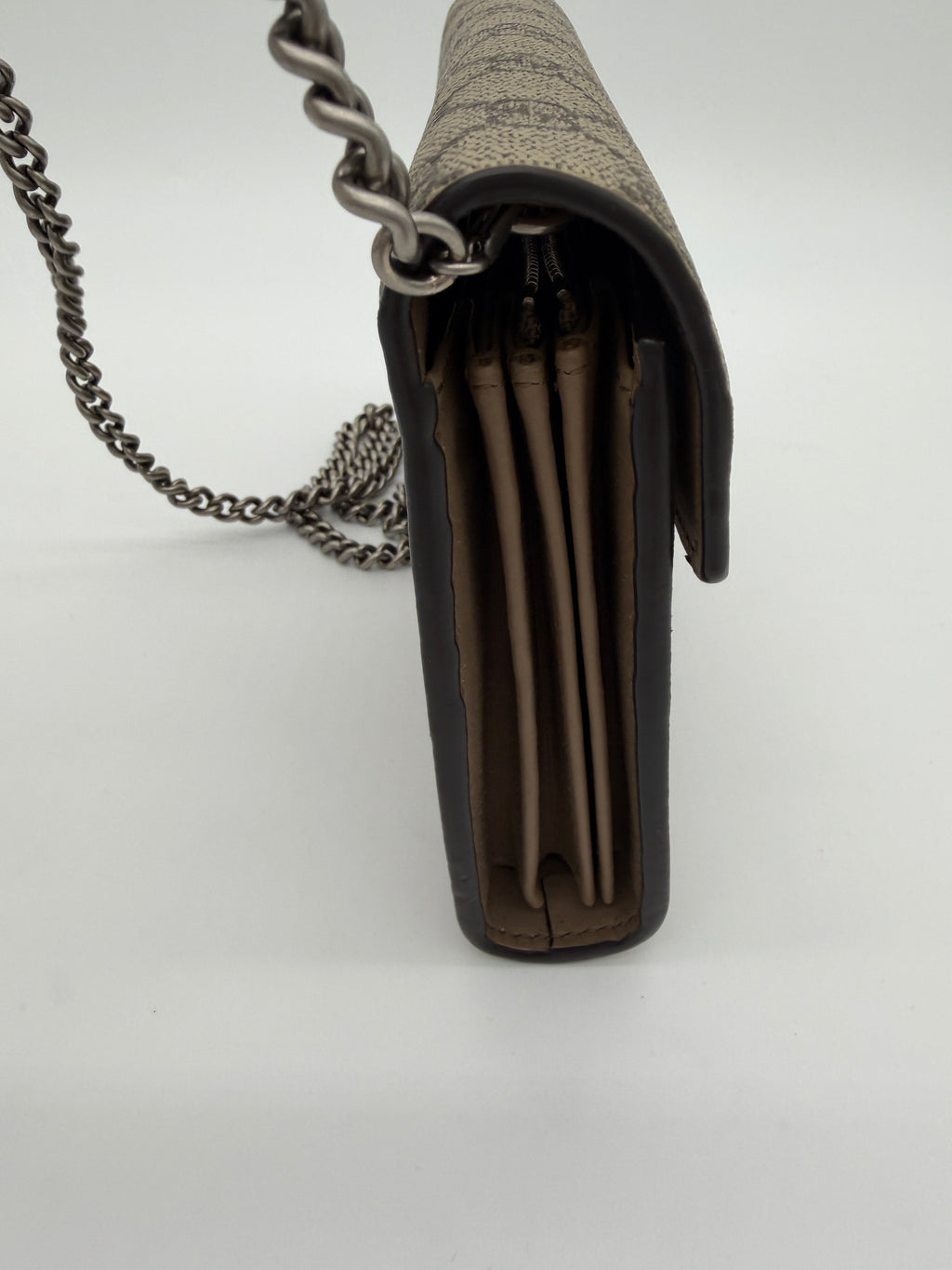 Gucci Dionysus GG Canvas Wallet on Chain